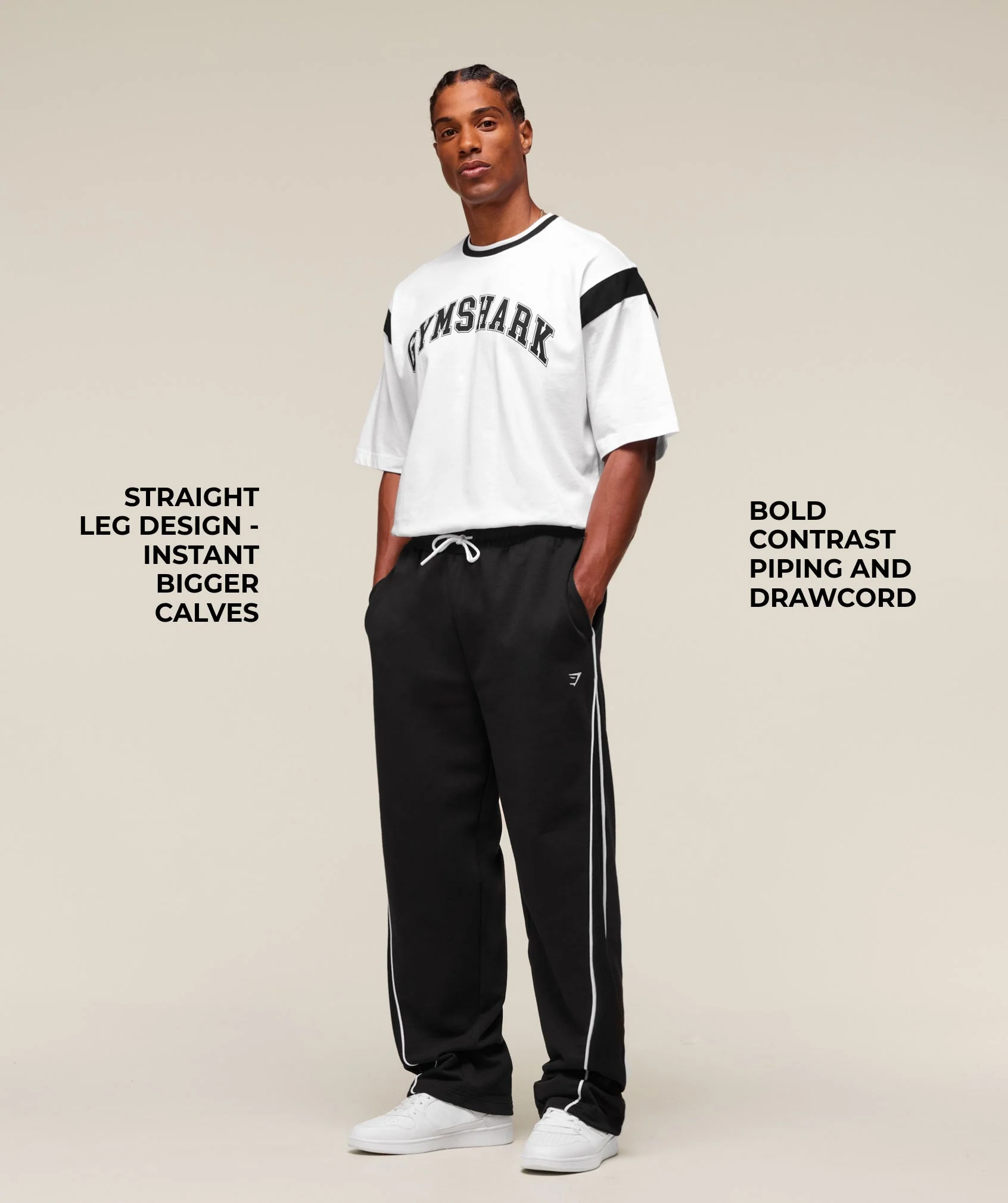Gymshark GSLC Straight Leg Pants - Black - Image 3