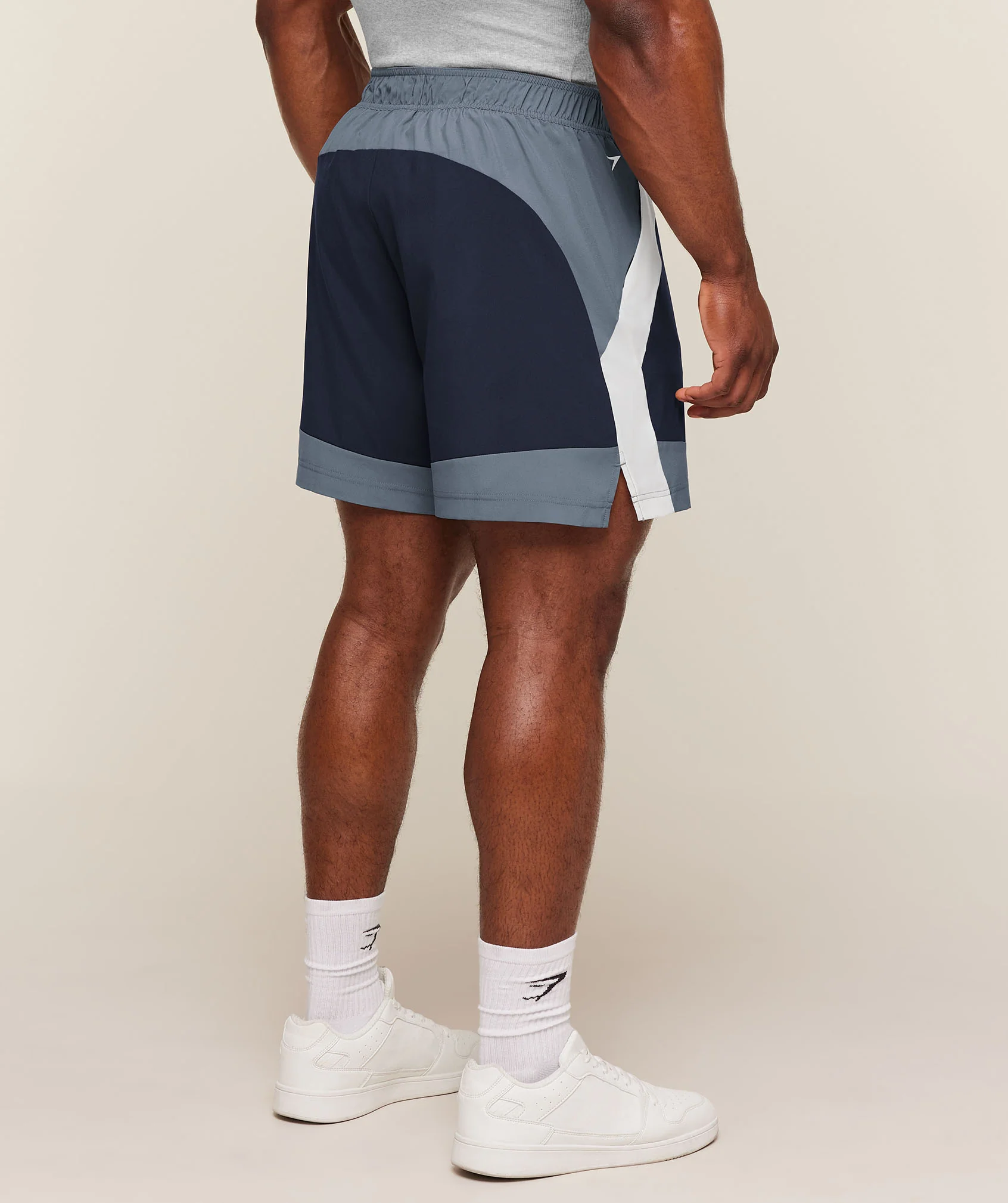 Gymshark Collegiate Tech Shorts - Iron Blue - Image 2