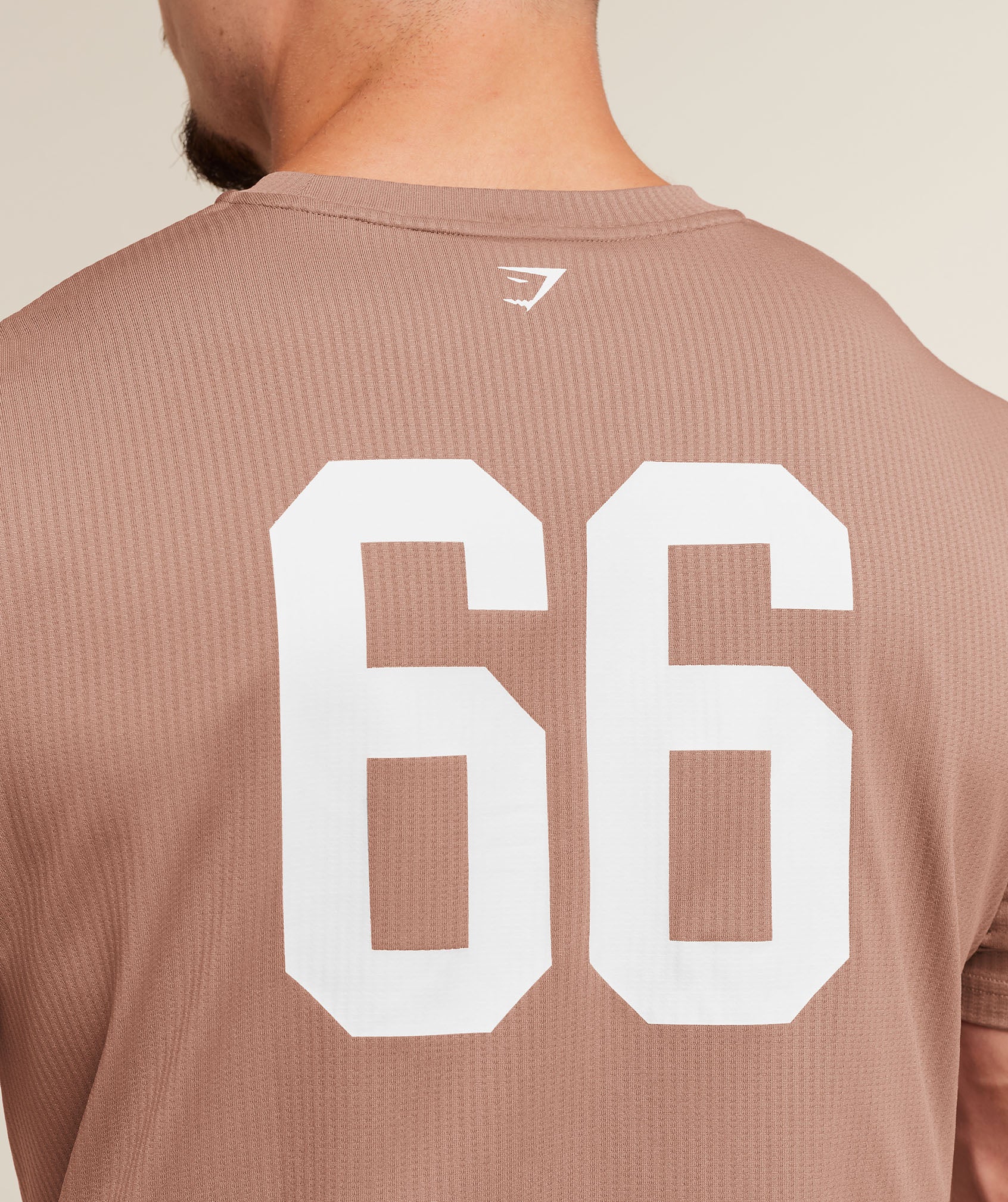 Gymshark Collegiate Tech T-Shirt - Taupe Brown - Image 6