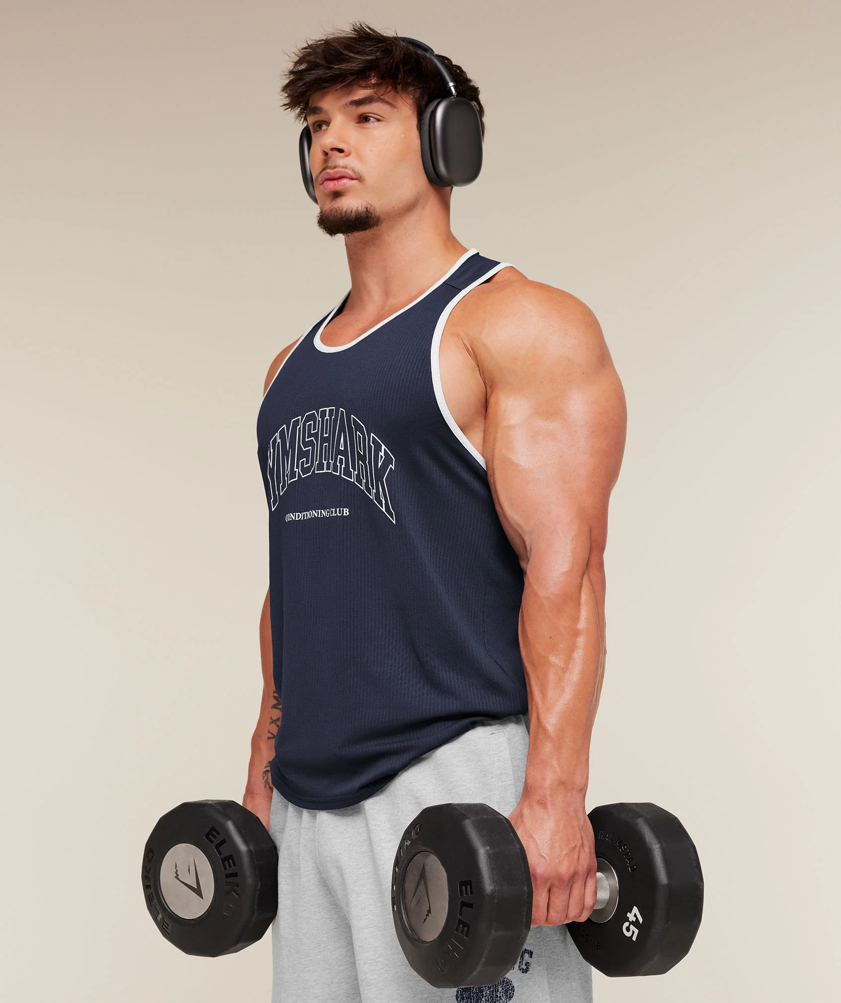 Gymshark Collegiate Tech Tank - Heavy Blue - Image 7