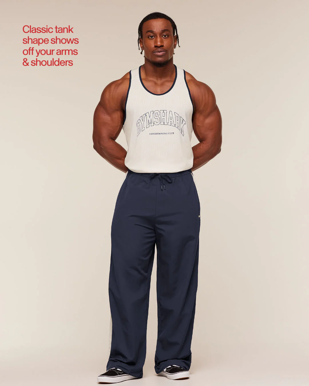 Gymshark Collegiate Tech Tank - Soft White - Image 3