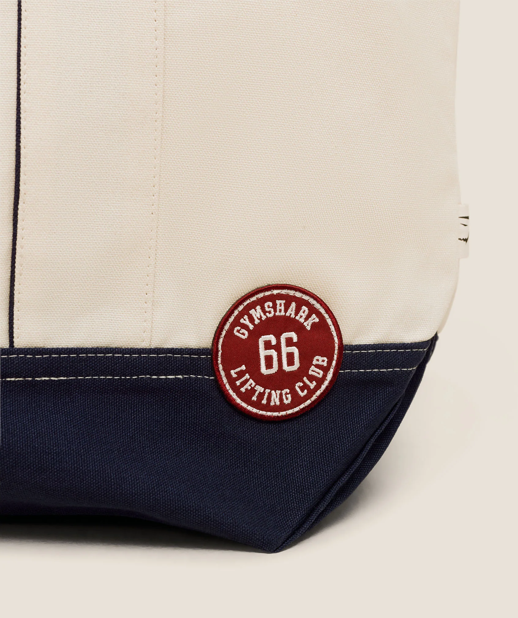 Gymshark Collegiate Tote Bag - Heavy Blue/Oat White/Athletic Burgundy - Image 2