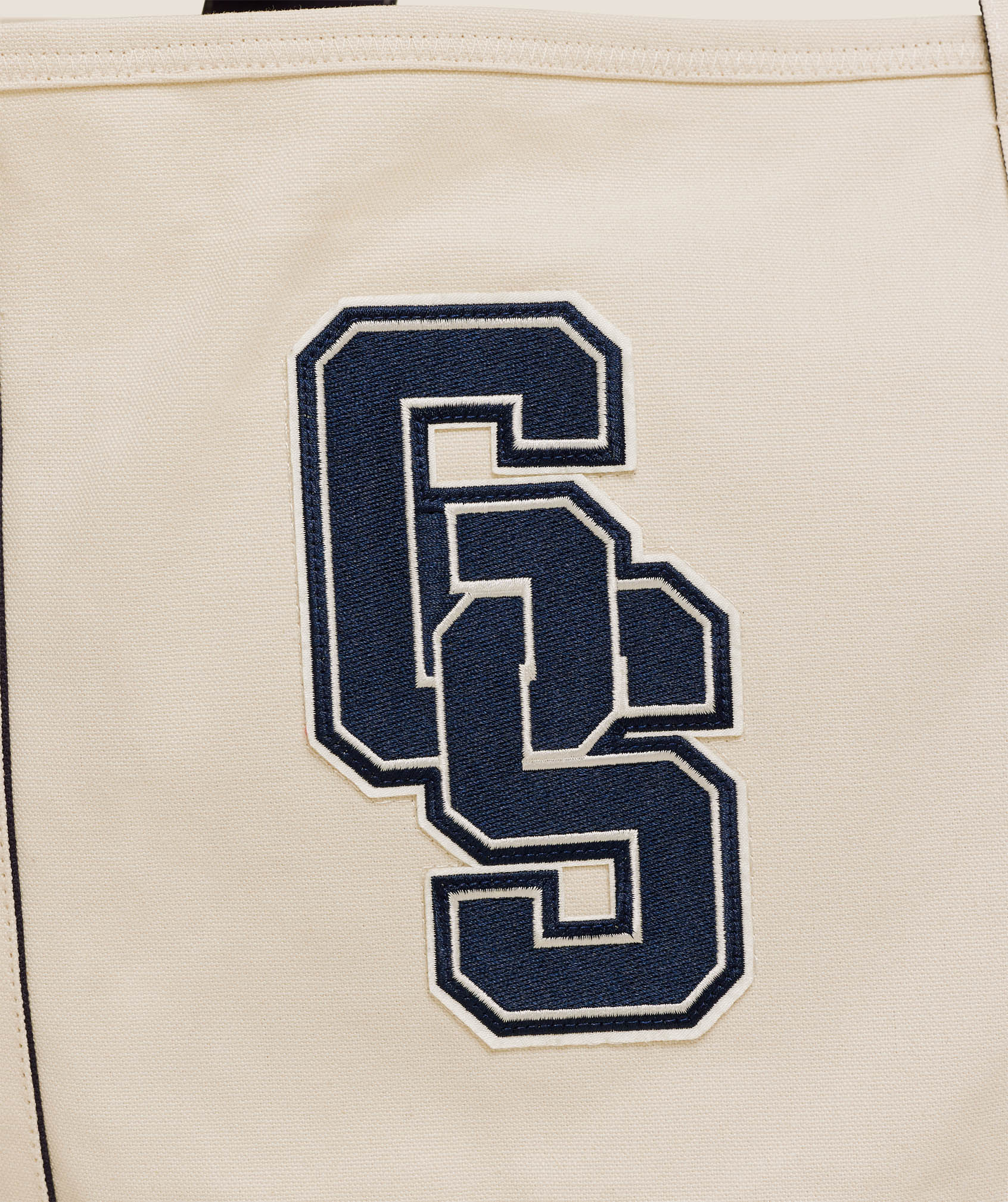Gymshark Collegiate Tote Bag - Heavy Blue/Oat White/Athletic Burgundy - Image 3