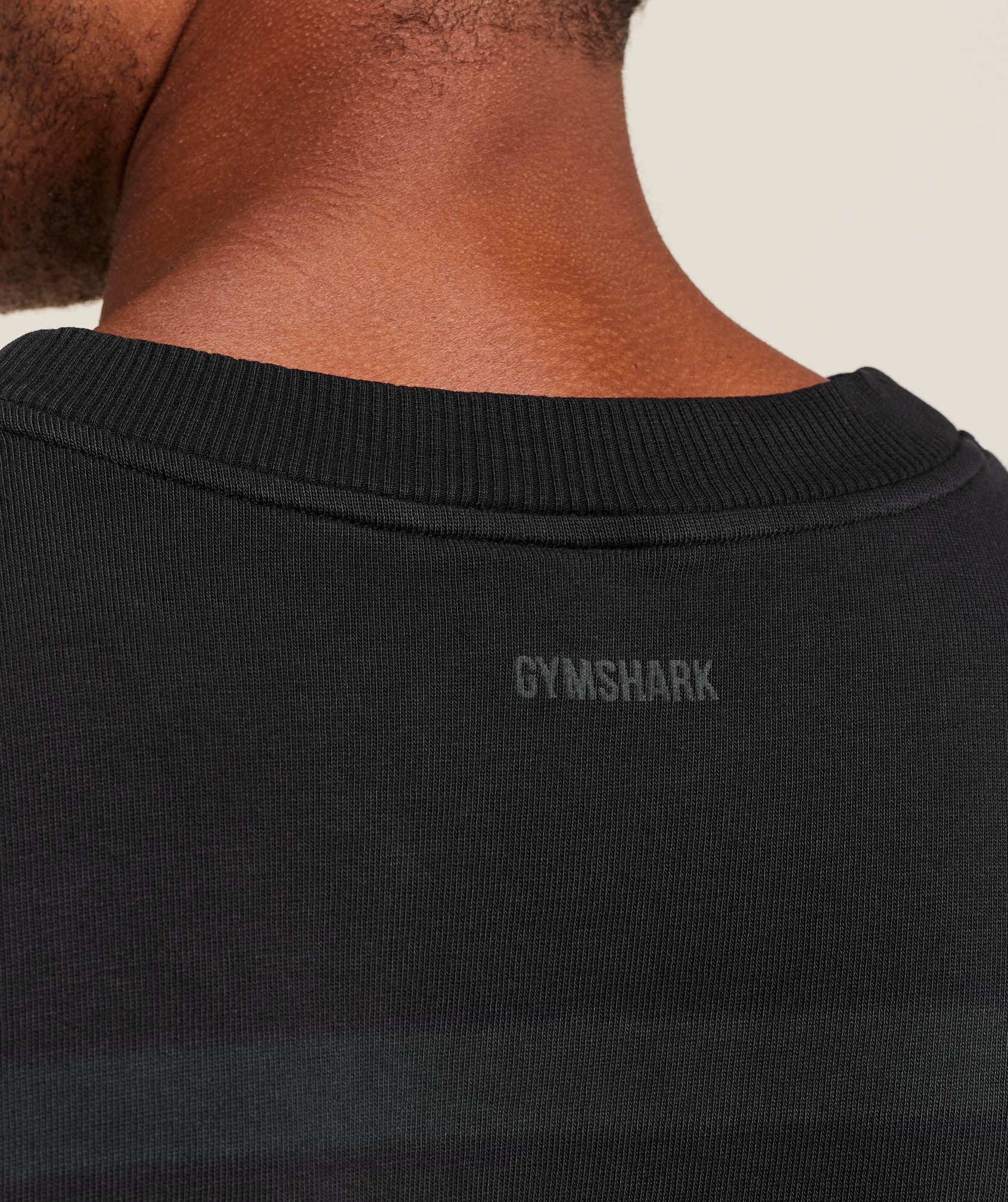 Gymshark Collegiate Washed Jersey T-Shirt - Black - Image 5