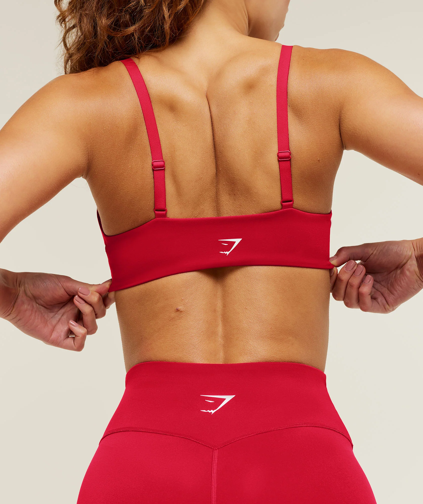 Gymshark Colour Block Sports Bra - Carmine Red - Image 5
