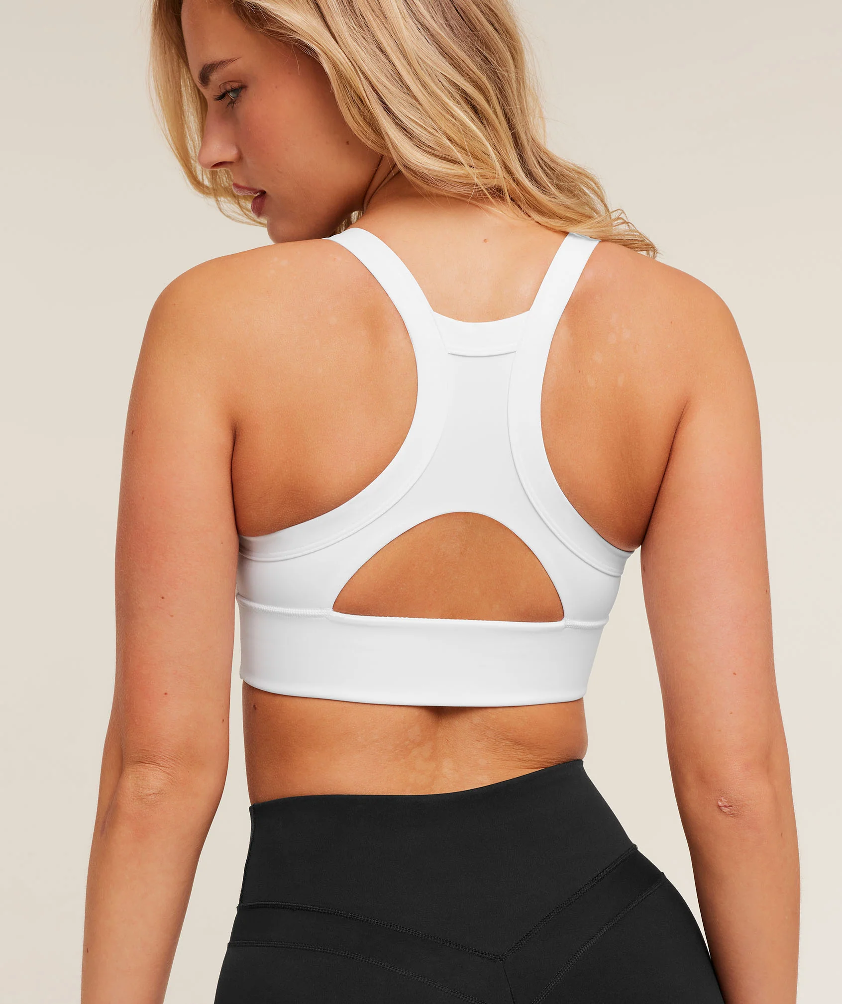 Gymshark Compression Sports Bra - GS White - Image 4