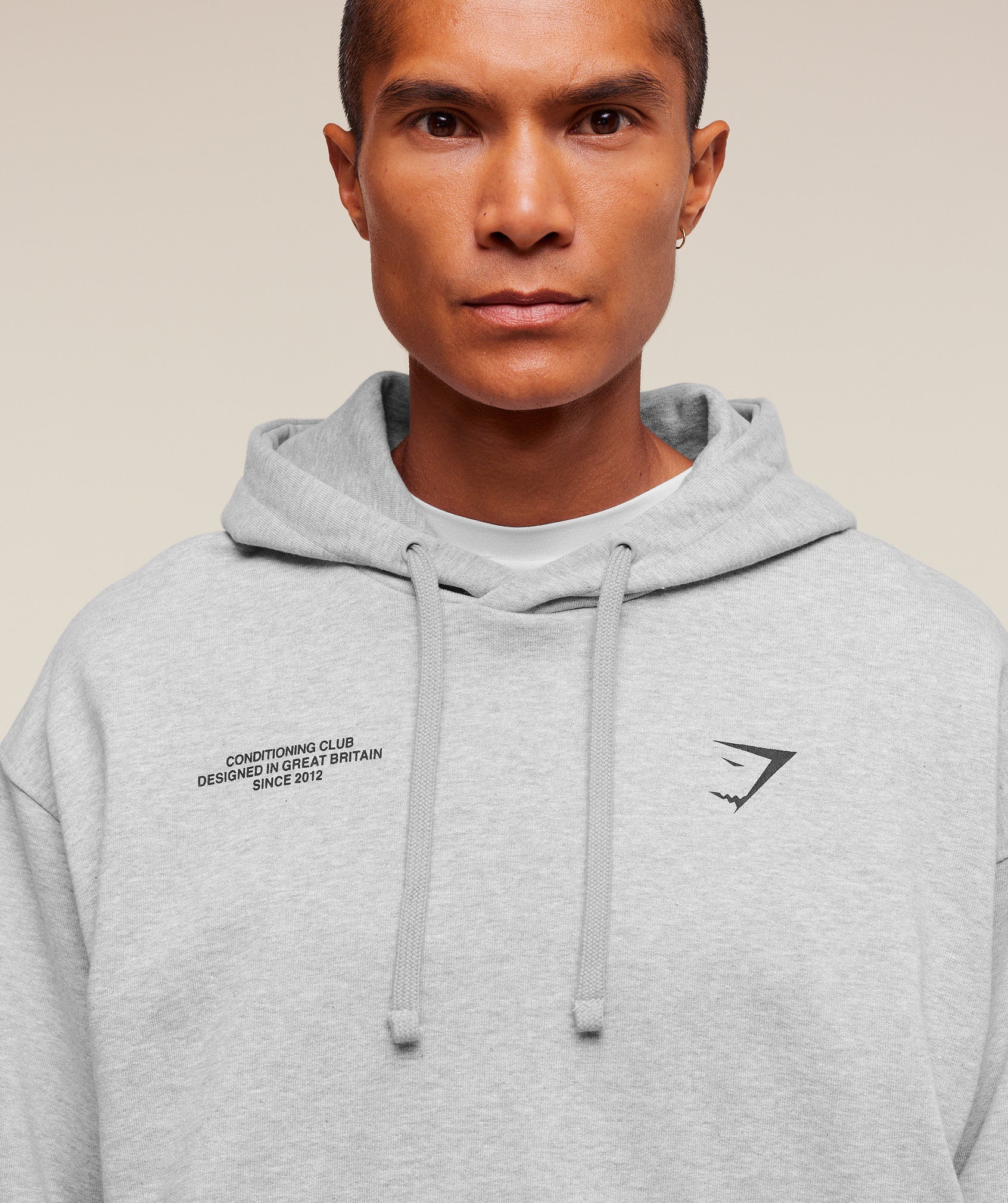 Gymshark Conditioning Club Hoodie - Light Grey Core Marl - Image 7
