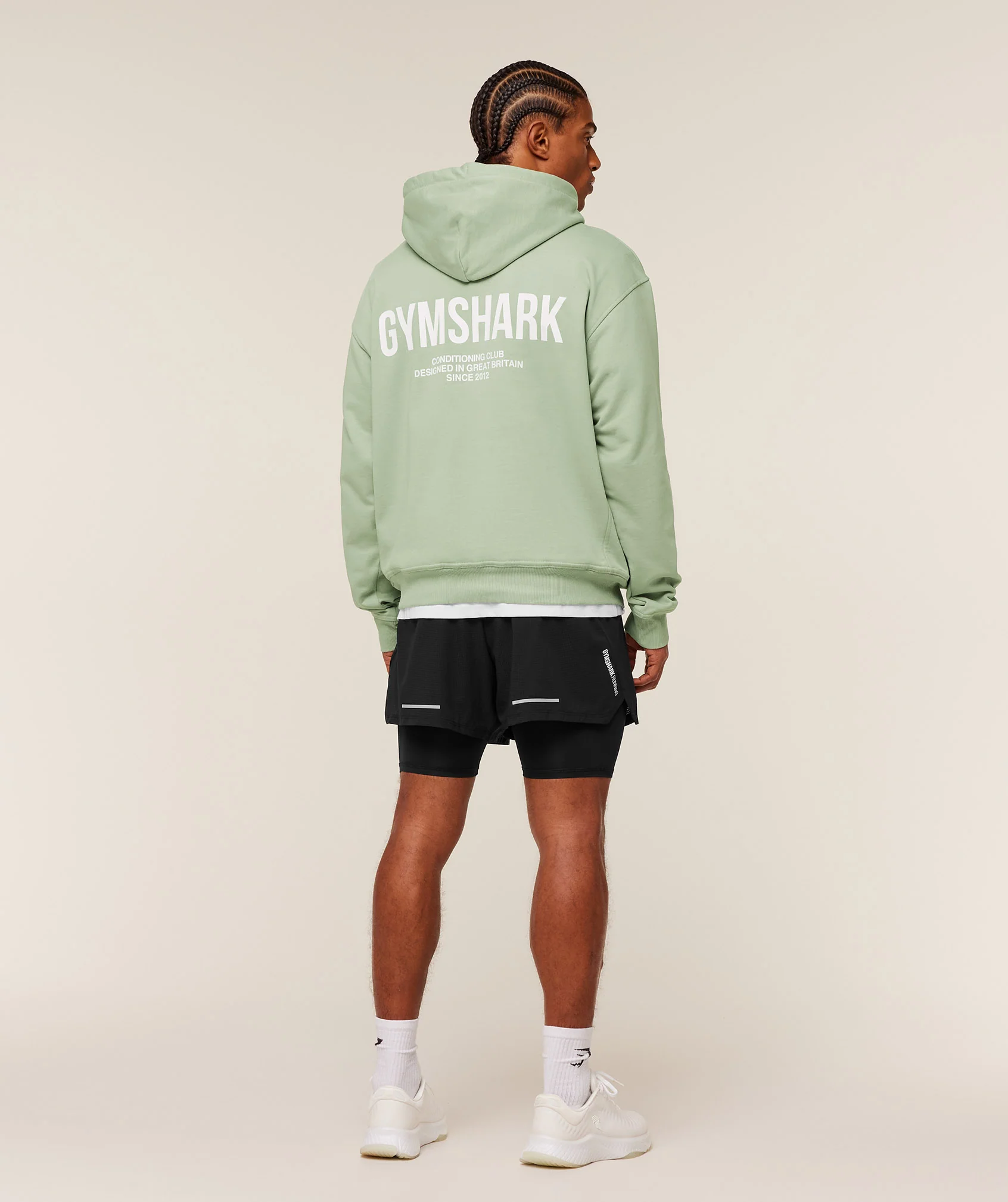 Gymshark Conditioning Club Hoodie - GS HAZE GREEN/GS WHITE - Image 4