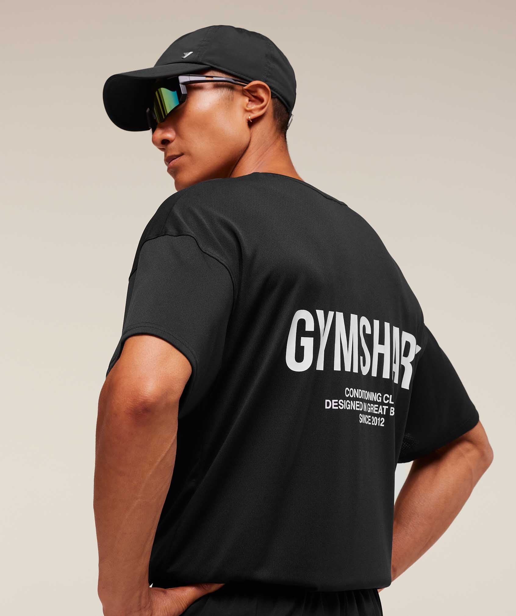 Gymshark Conditioning Club Oversized T-Shirt - Black - Image 7