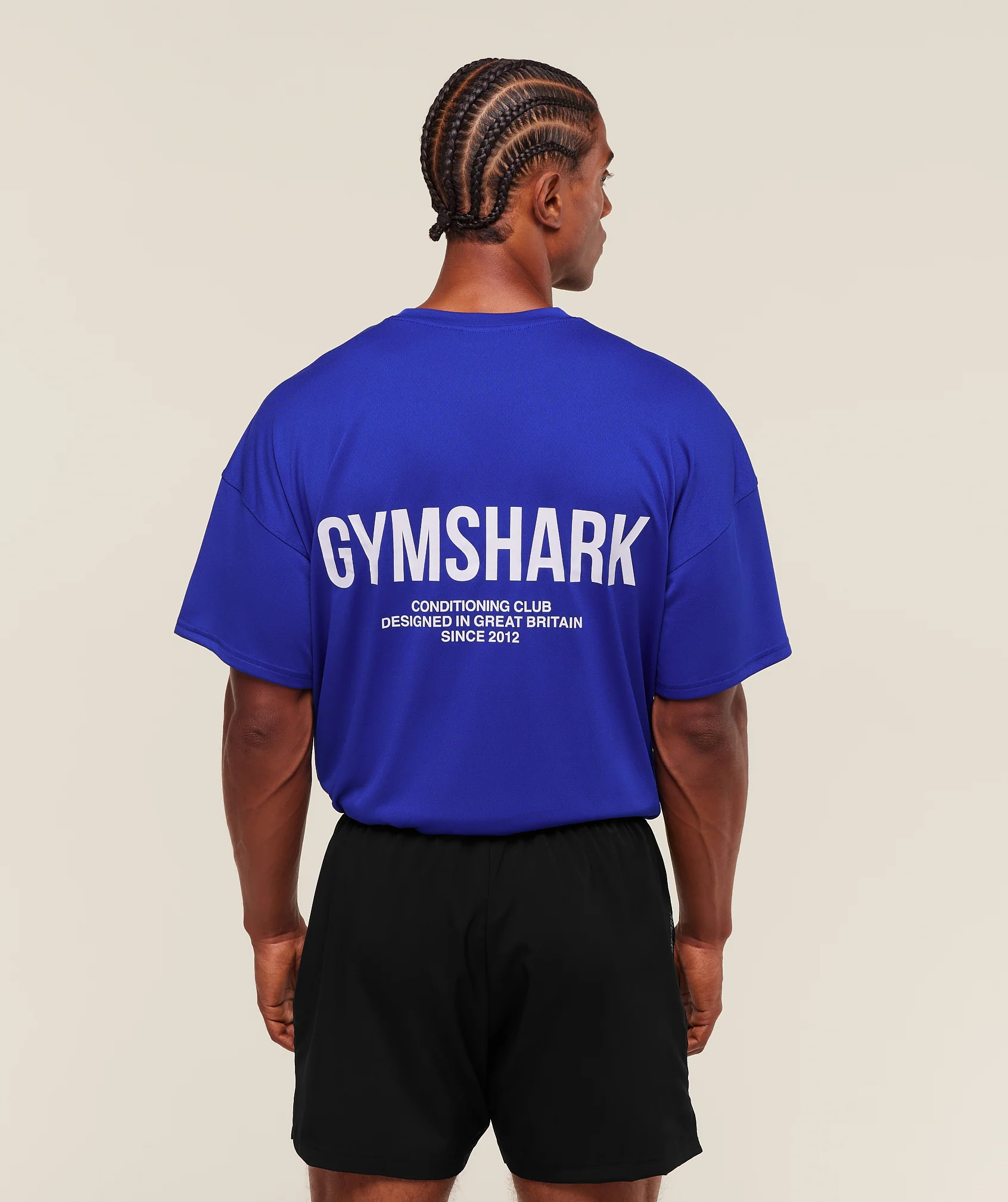 Gymshark Conditioning Club Oversized T-Shirt - Athletic Blue - Image 2