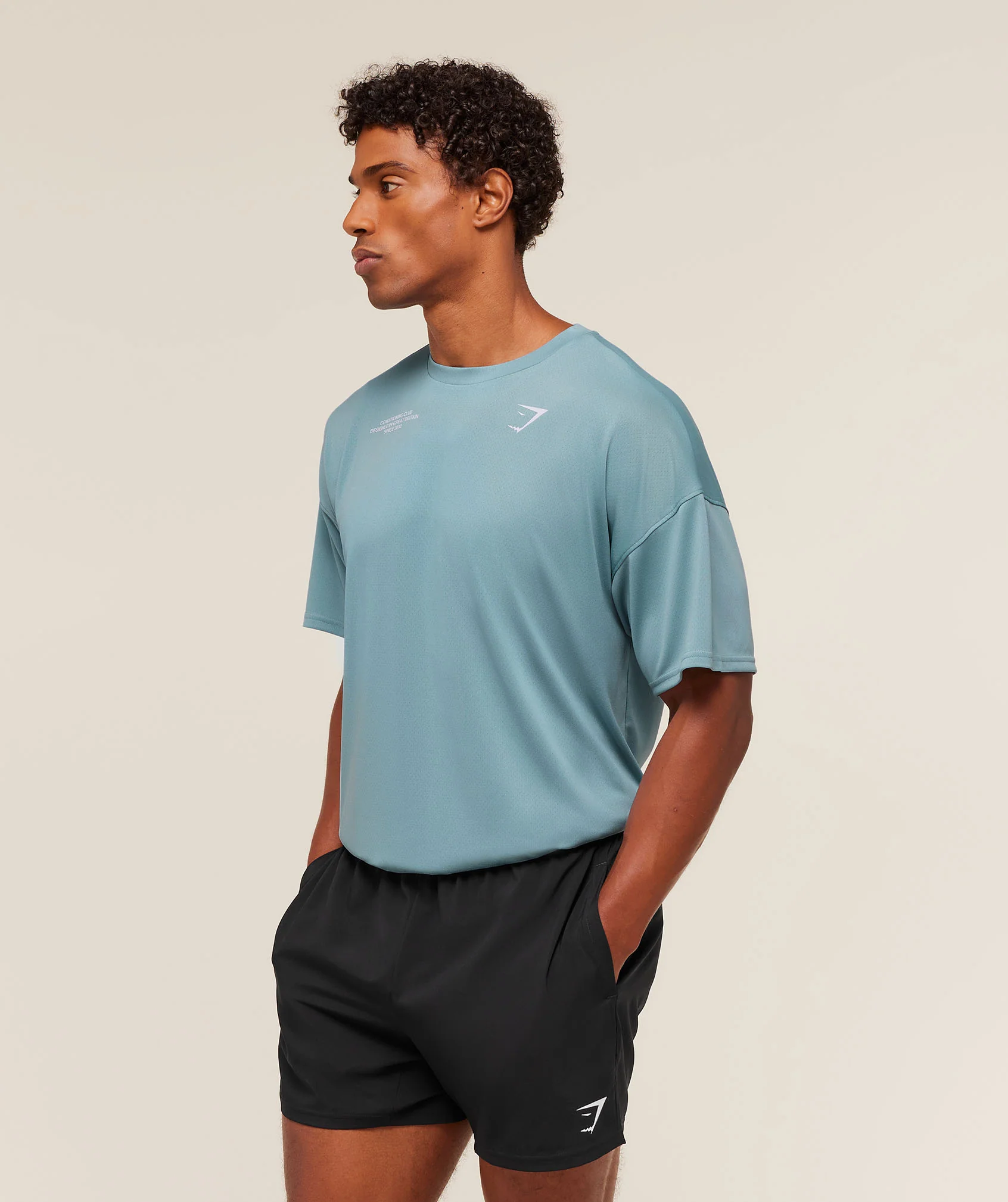 Gymshark Conditioning Club Oversized T-Shirt - Bench Blue - Image 3