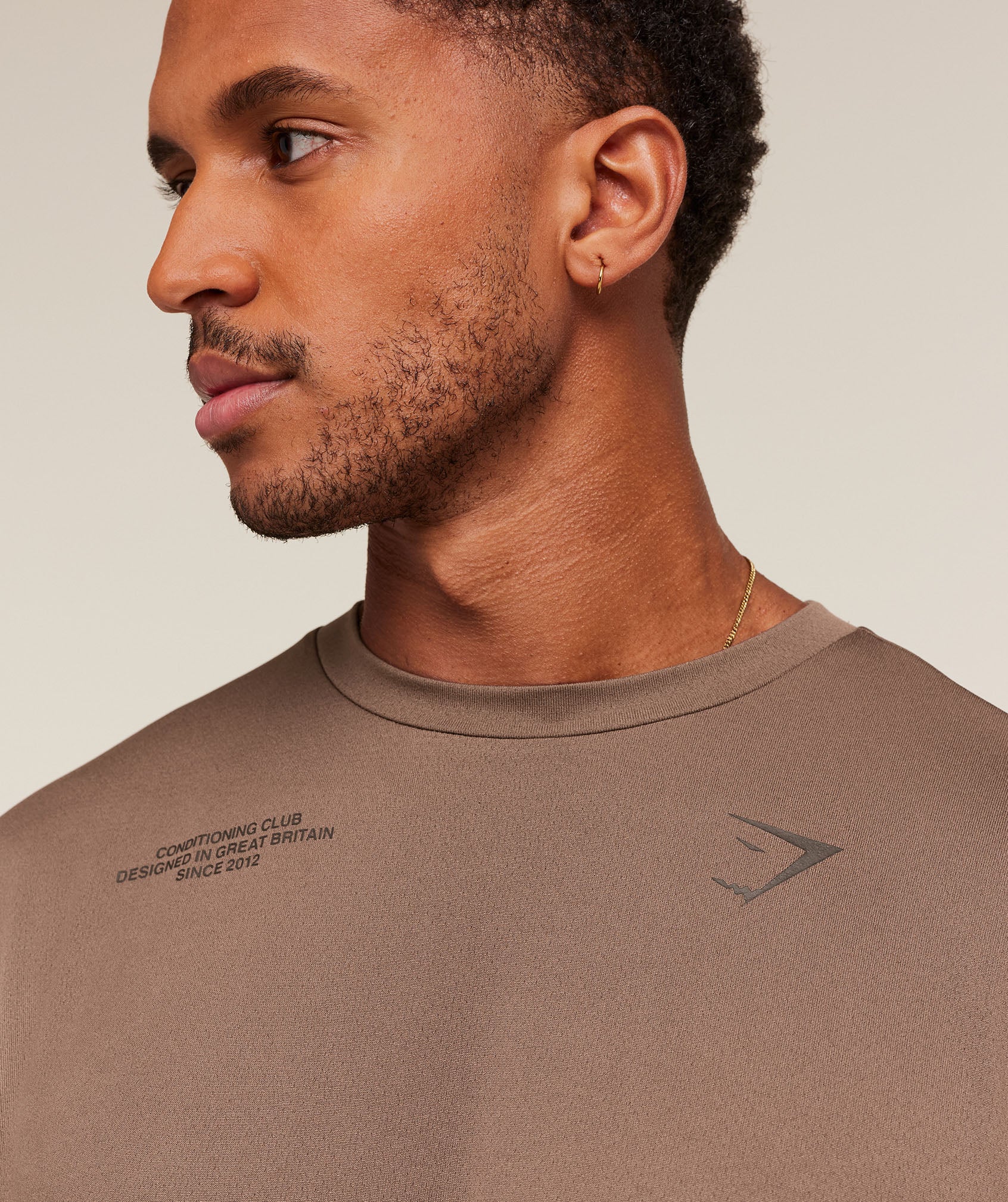 Gymshark Conditioning Club Oversized T-Shirt - Soft Brown/Archive Brown - Image 6