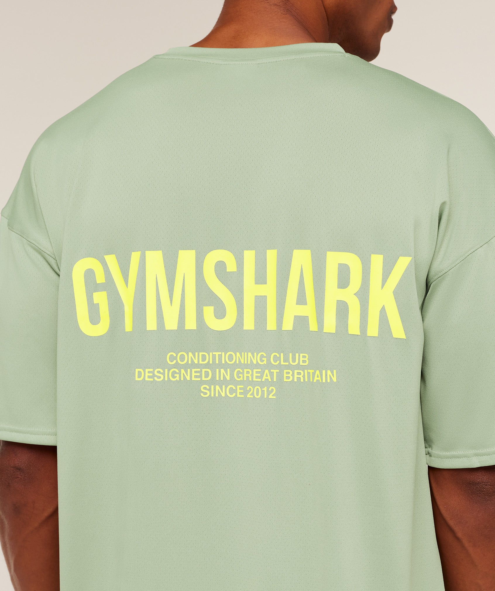 Gymshark Conditioning Club Oversized T-Shirt - GS Haze Green/GS Sorbet Yellow - Image 5