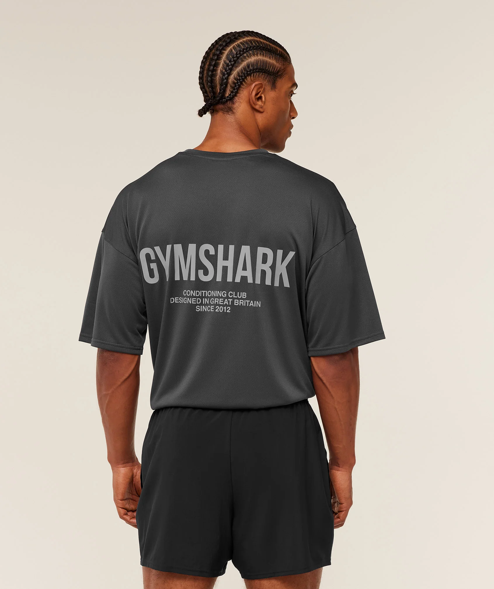 Gymshark Conditioning Club Oversized T-Shirt - Grey/GS Smokey Grey - Image 2