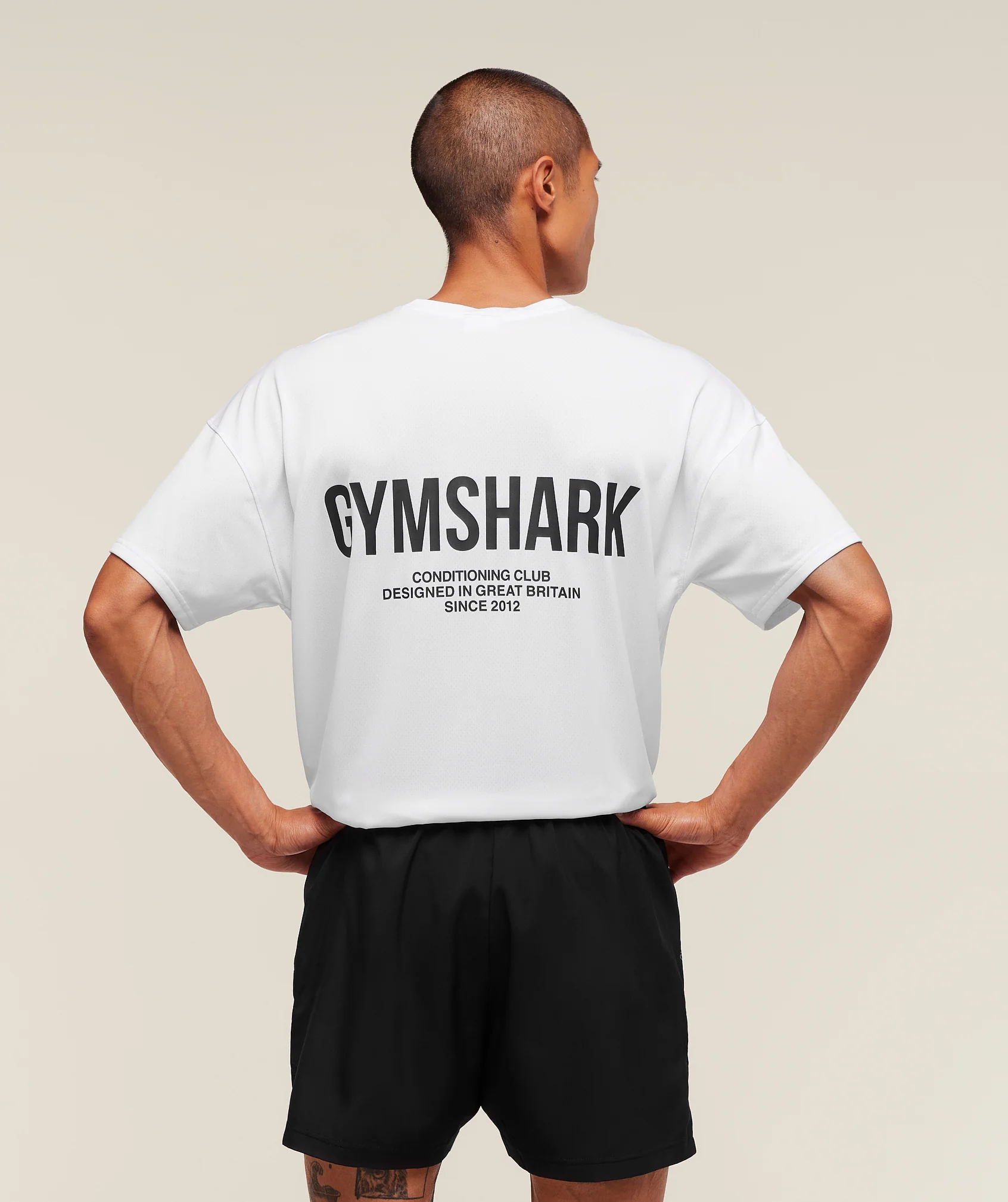 Gymshark Conditioning Club Oversized T-Shirt - White - Image 2