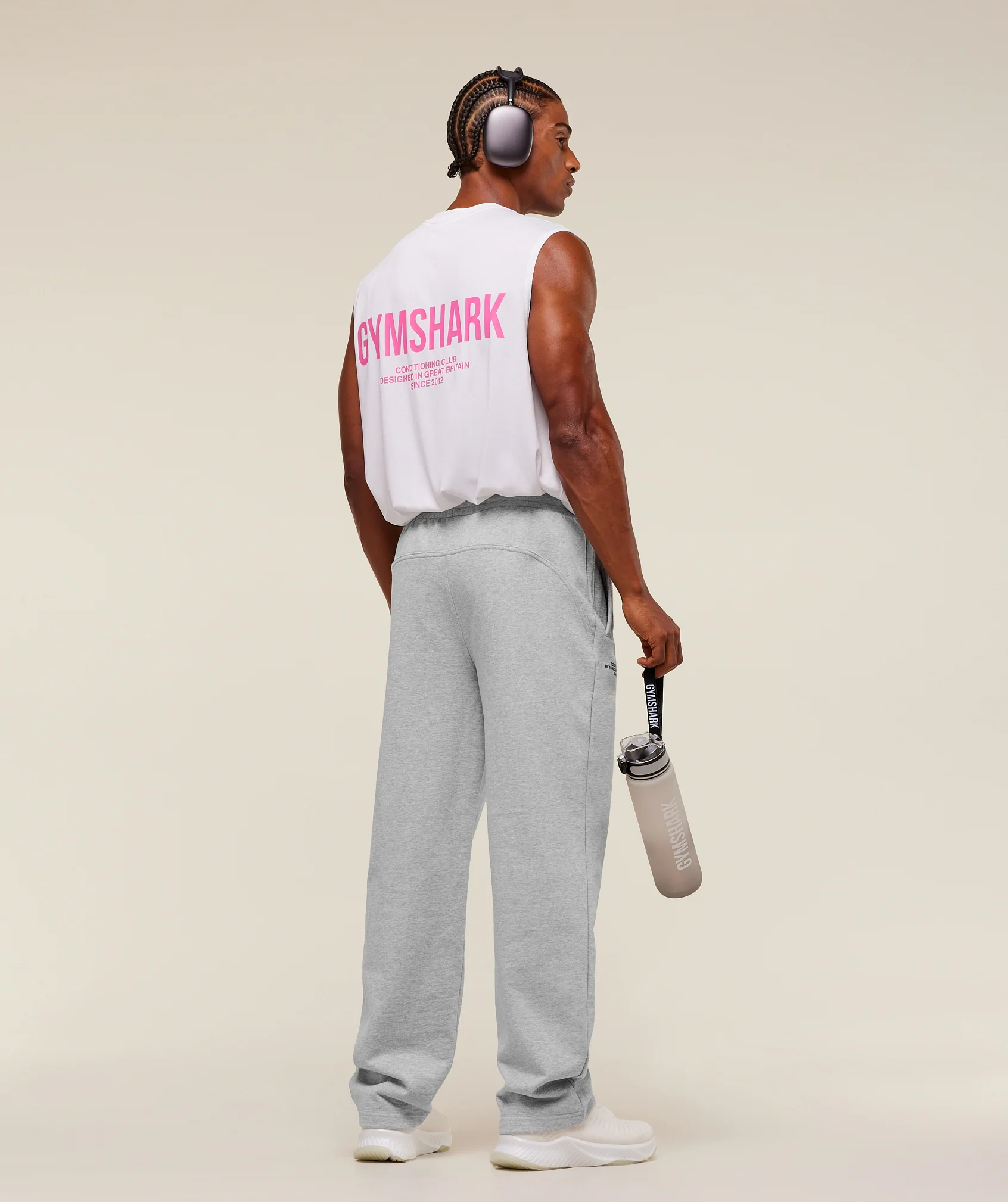 Gymshark Conditioning Club Pants - Light Grey Core Marl - Image 6