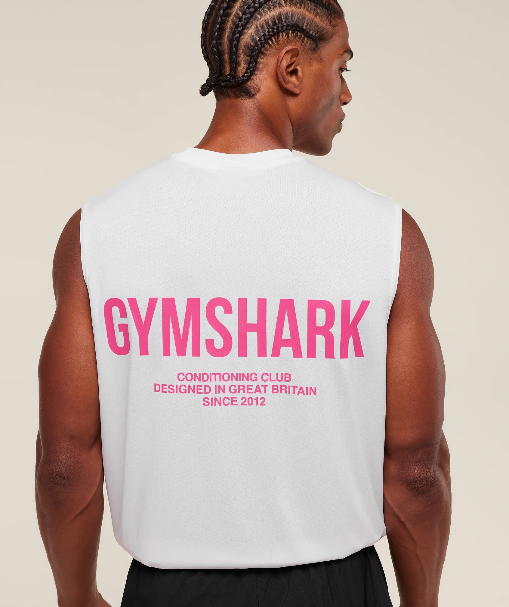 Gymshark Conditioning Club Tank - White/Energy Pink - Image 5