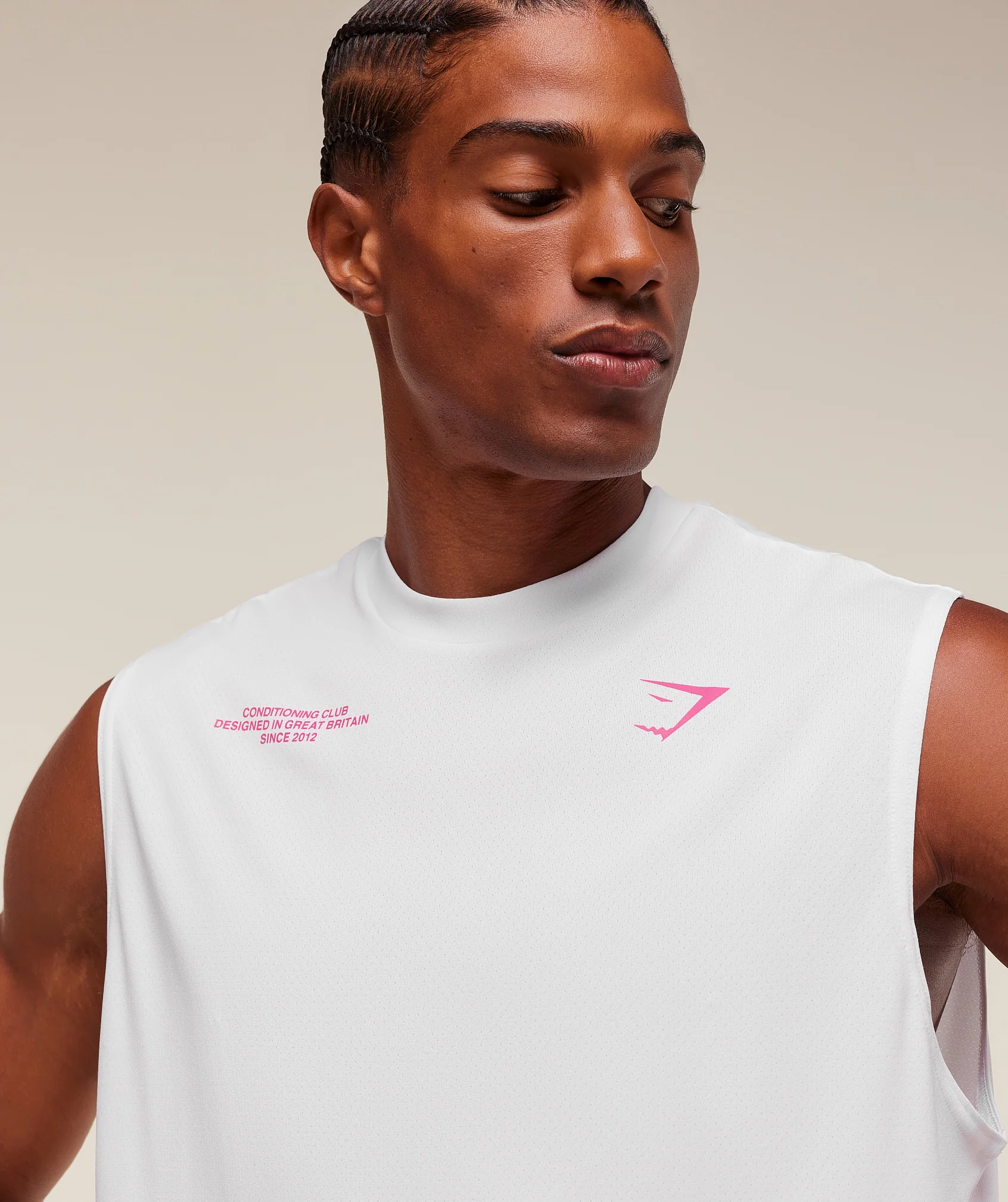 Gymshark Conditioning Club Tank - White/Energy Pink - Image 6