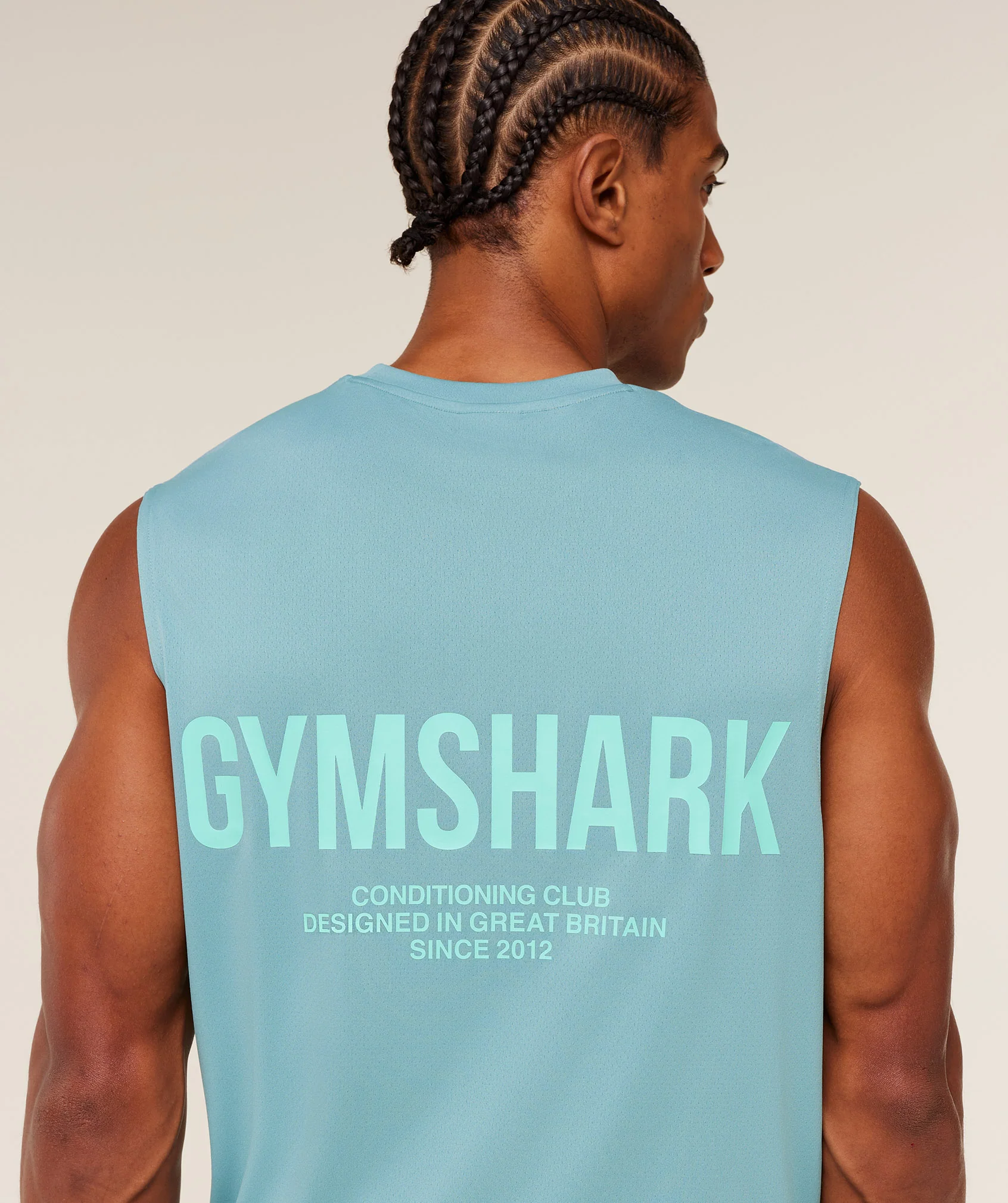 Gymshark Conditioning Club Tank - GS Flow Blue/GS Pop Turquoise - Image 5