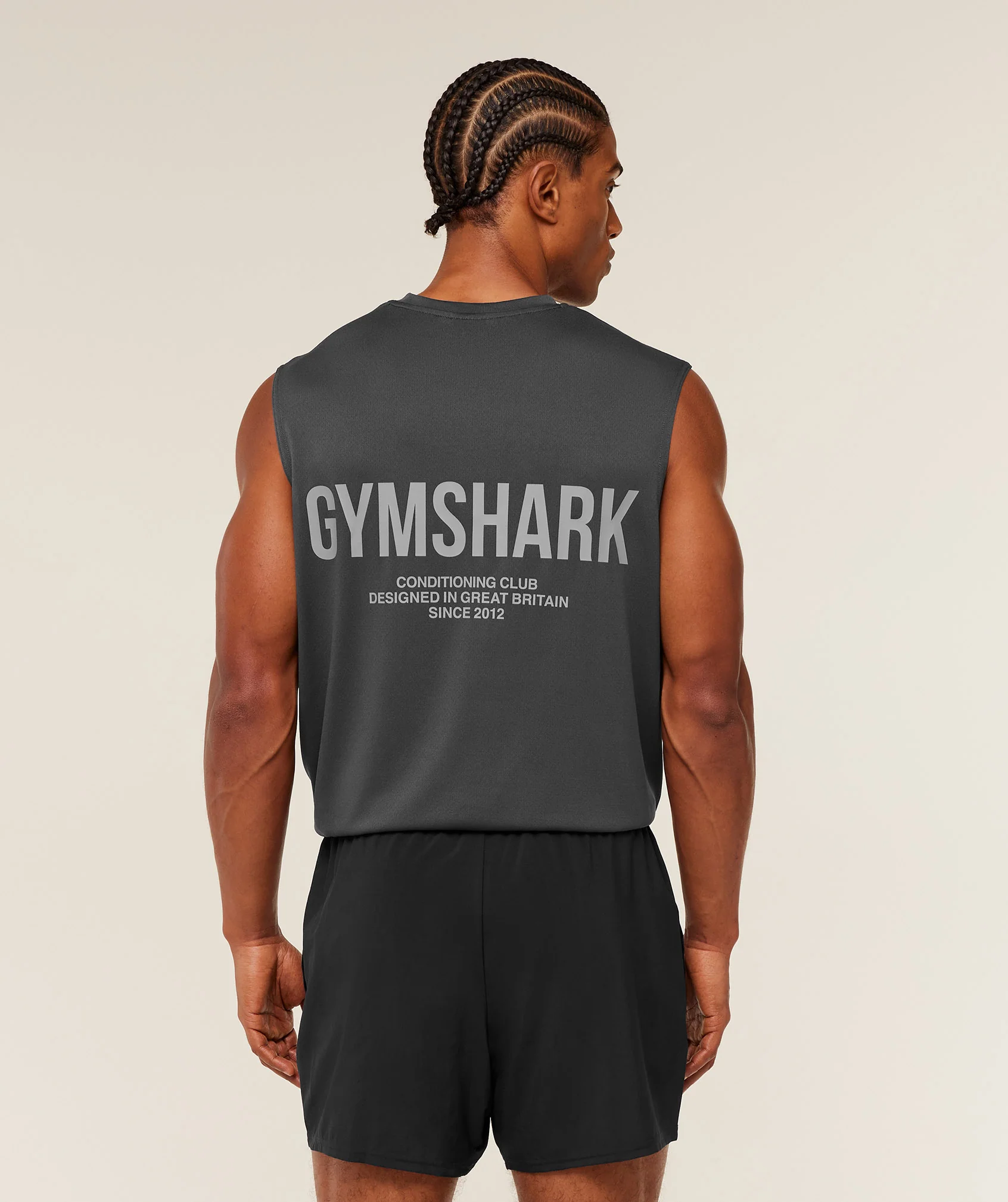 Gymshark Conditioning Club Tank - Grey/GS Smokey Grey - Image 3