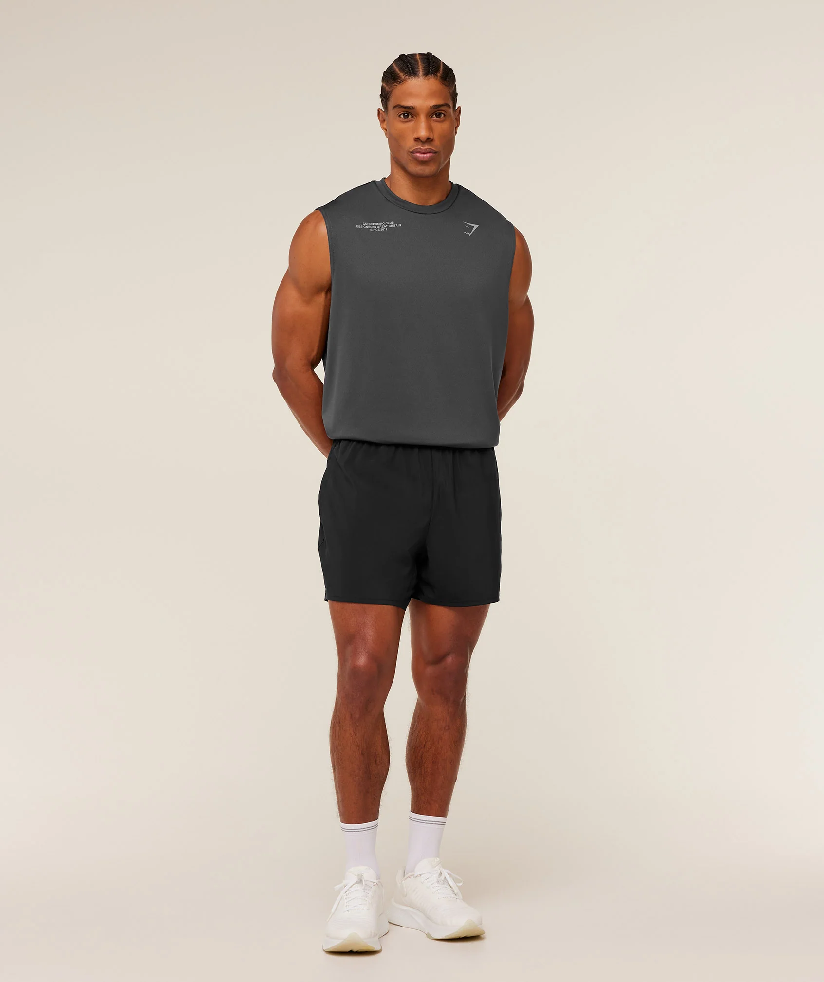 Gymshark Conditioning Club Tank - Grey/GS Smokey Grey - Image 4