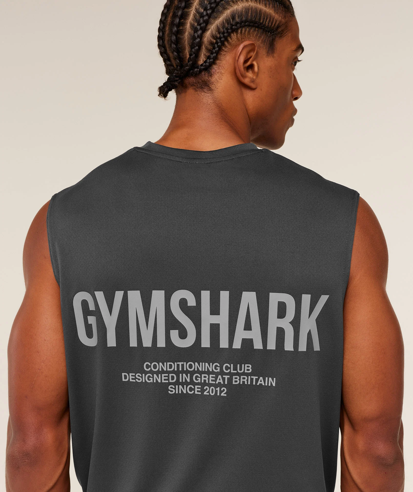 Gymshark Conditioning Club Tank - Grey/GS Smokey Grey - Image 5