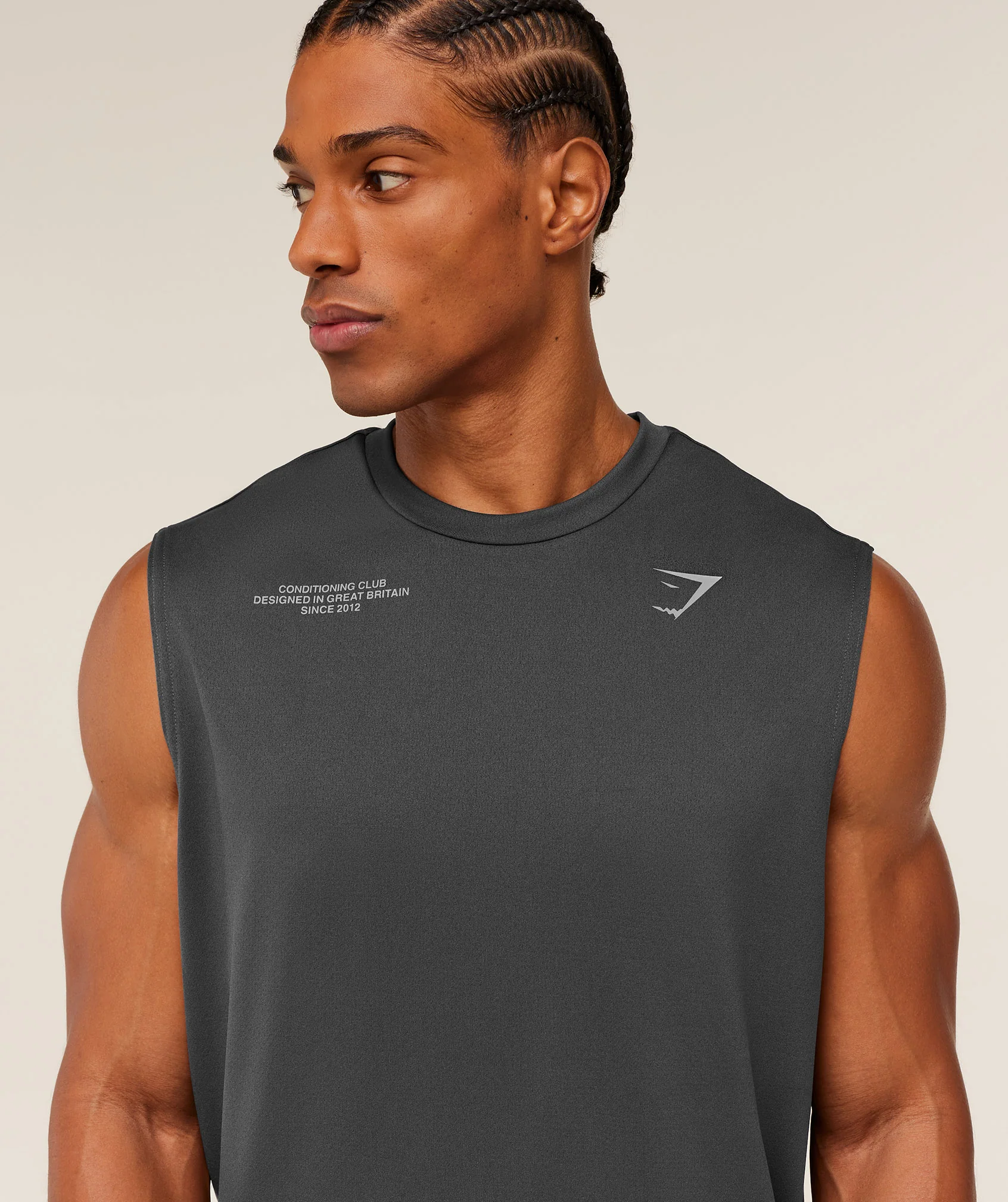 Gymshark Conditioning Club Tank - Grey/GS Smokey Grey - Image 6