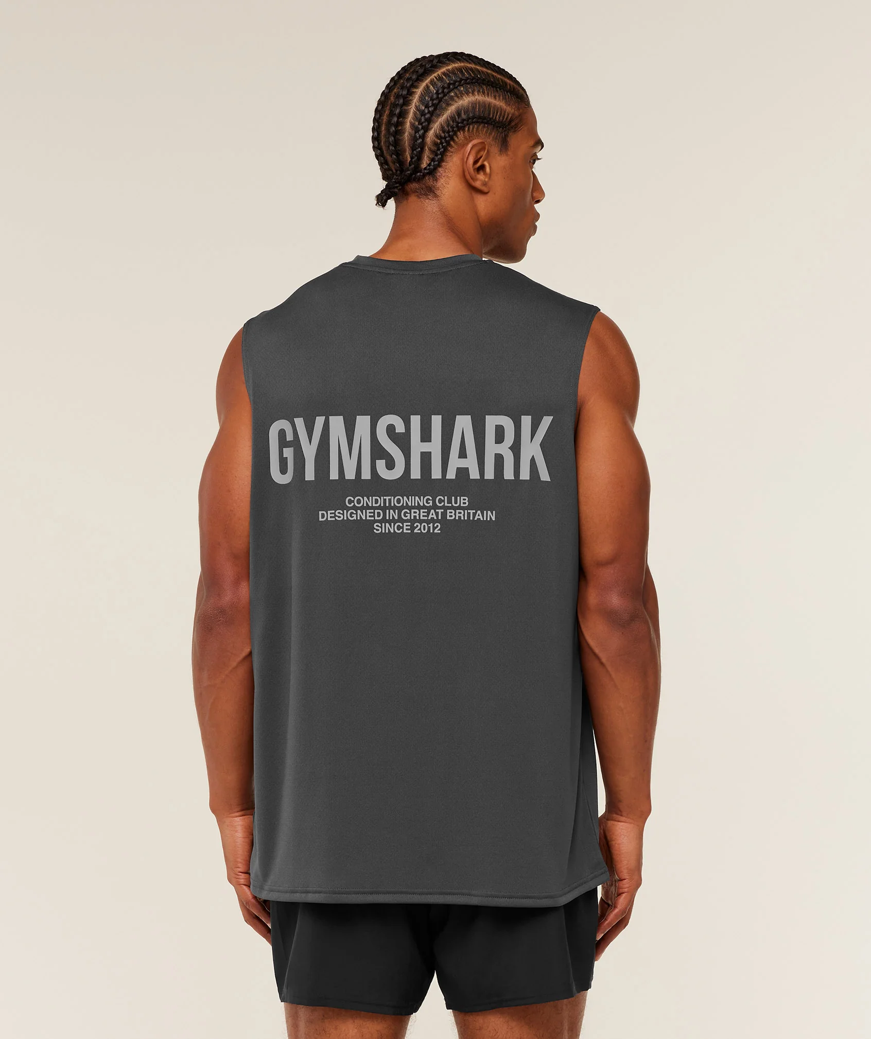 Gymshark Conditioning Club Tank - Grey/GS Smokey Grey - Image 7
