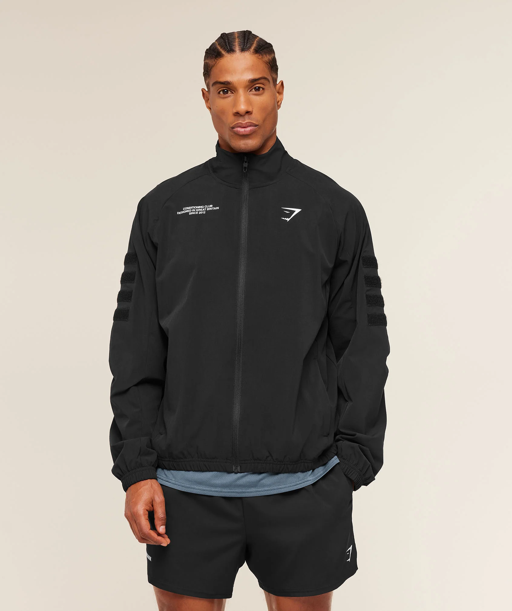 Gymshark Conditioning Club Track Patch Jacket - Black - Image 7