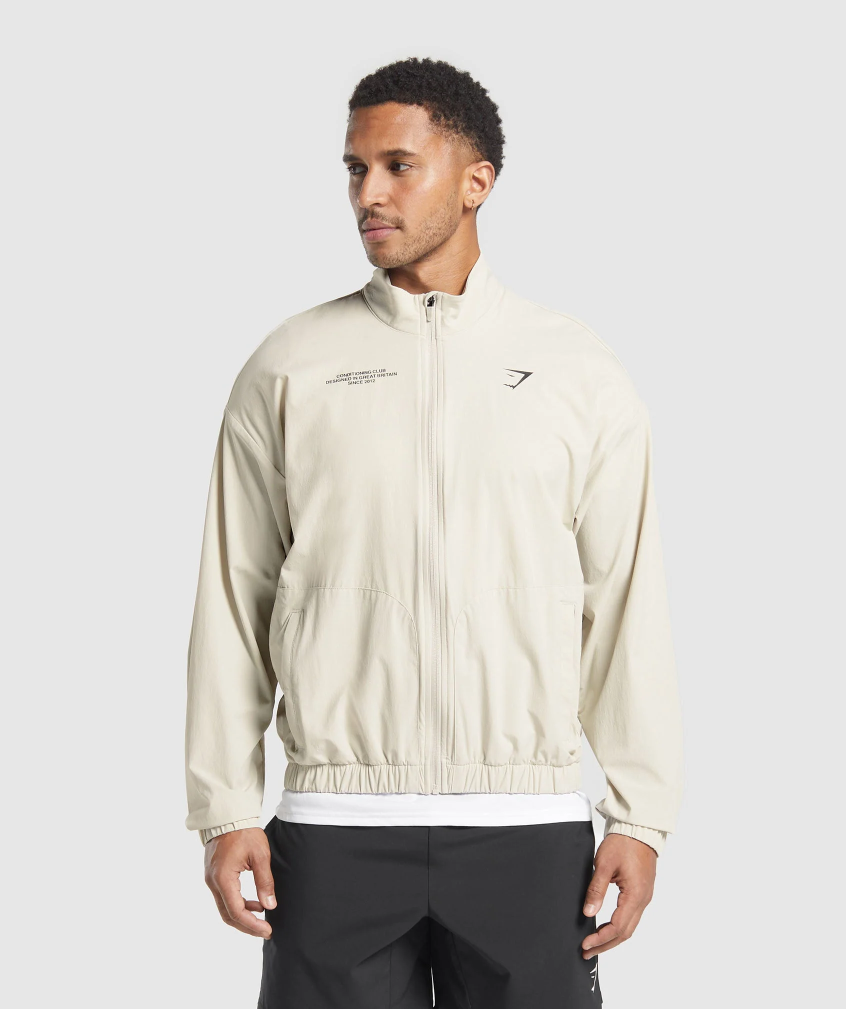Gymshark Conditioning Club Track Jacket - Pebble Grey - Image 2