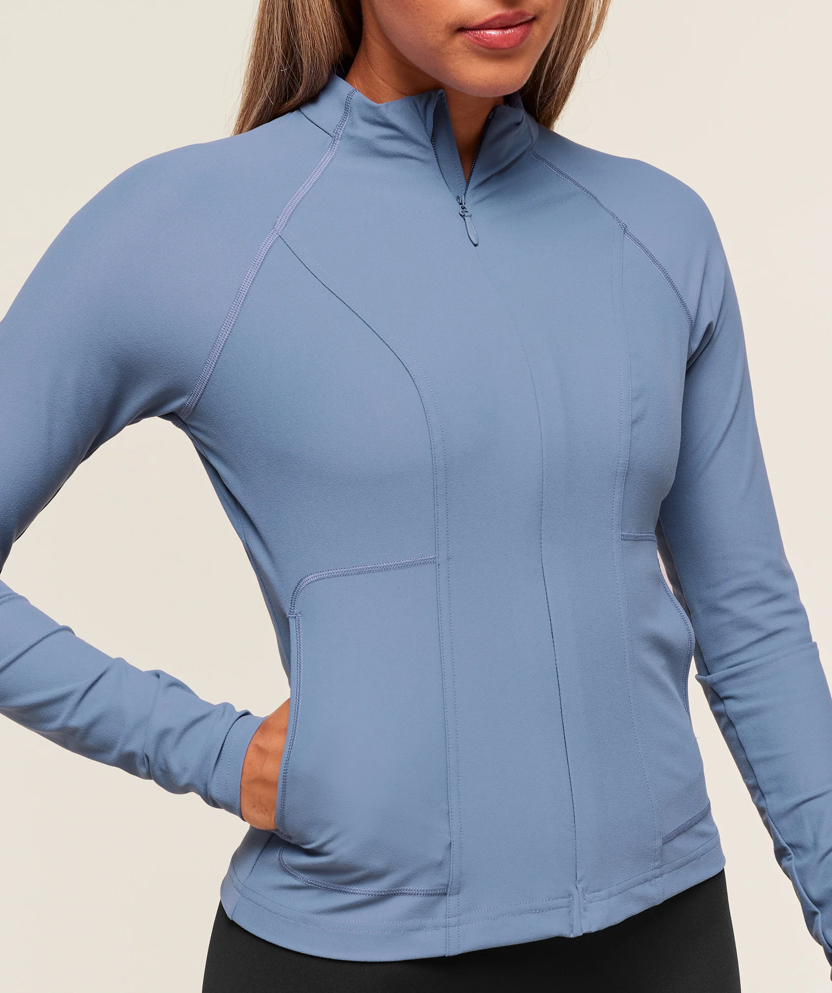 Gymshark Conditioning Full Zip Jacket - Worn Blue - Image 4
