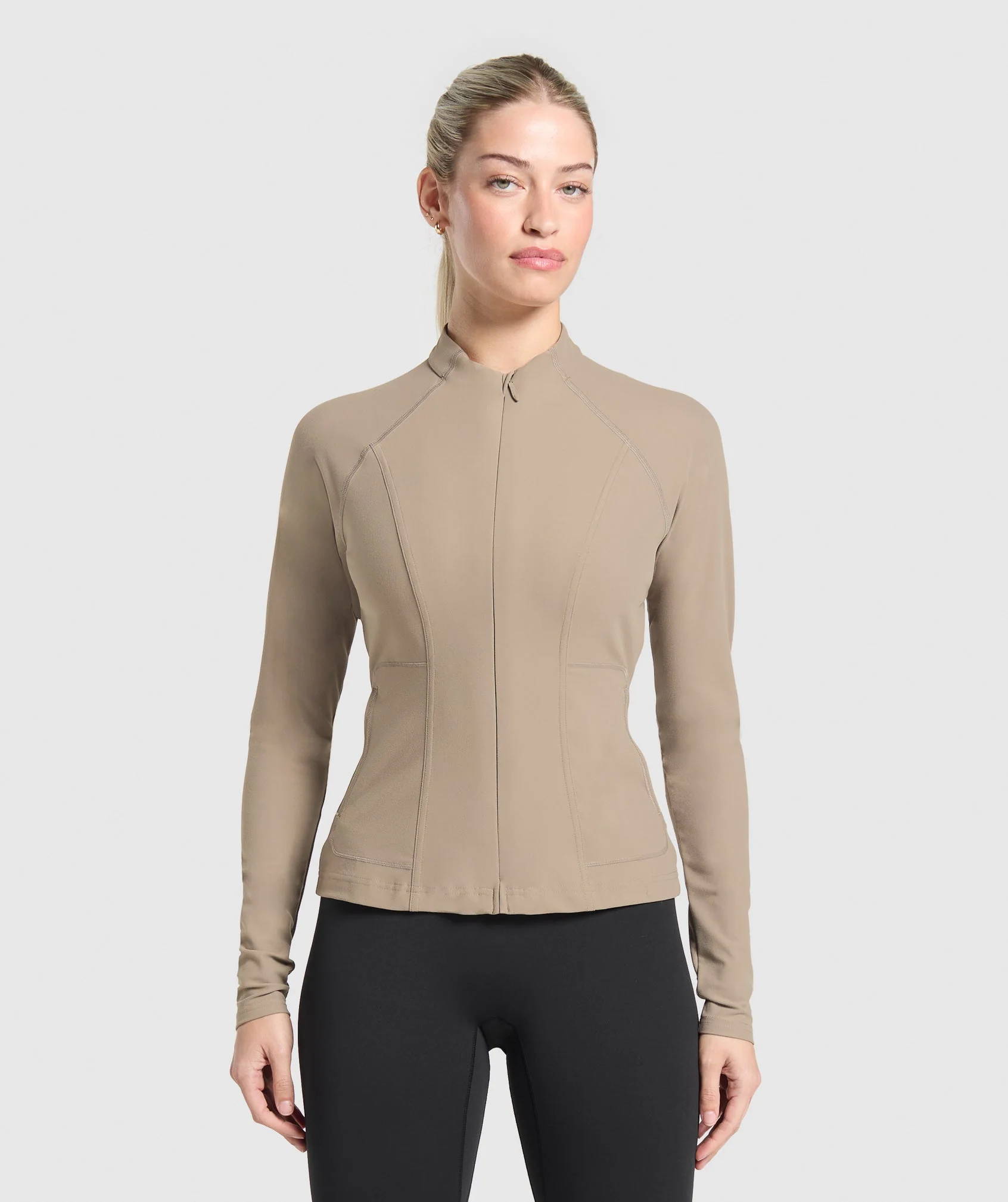 Gymshark Conditioning Full Zip Jacket - Lifestyle Brown