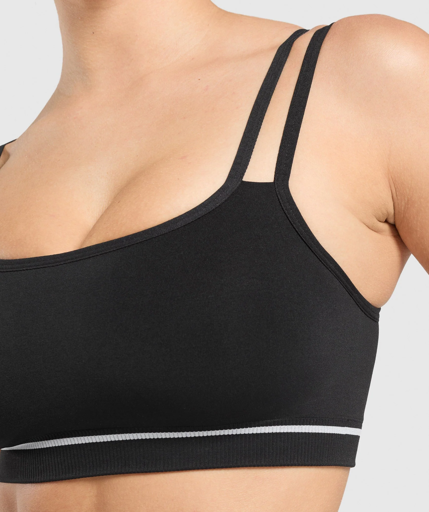 Gymshark Contrast Seamless Sports Bra - Black - Image 6