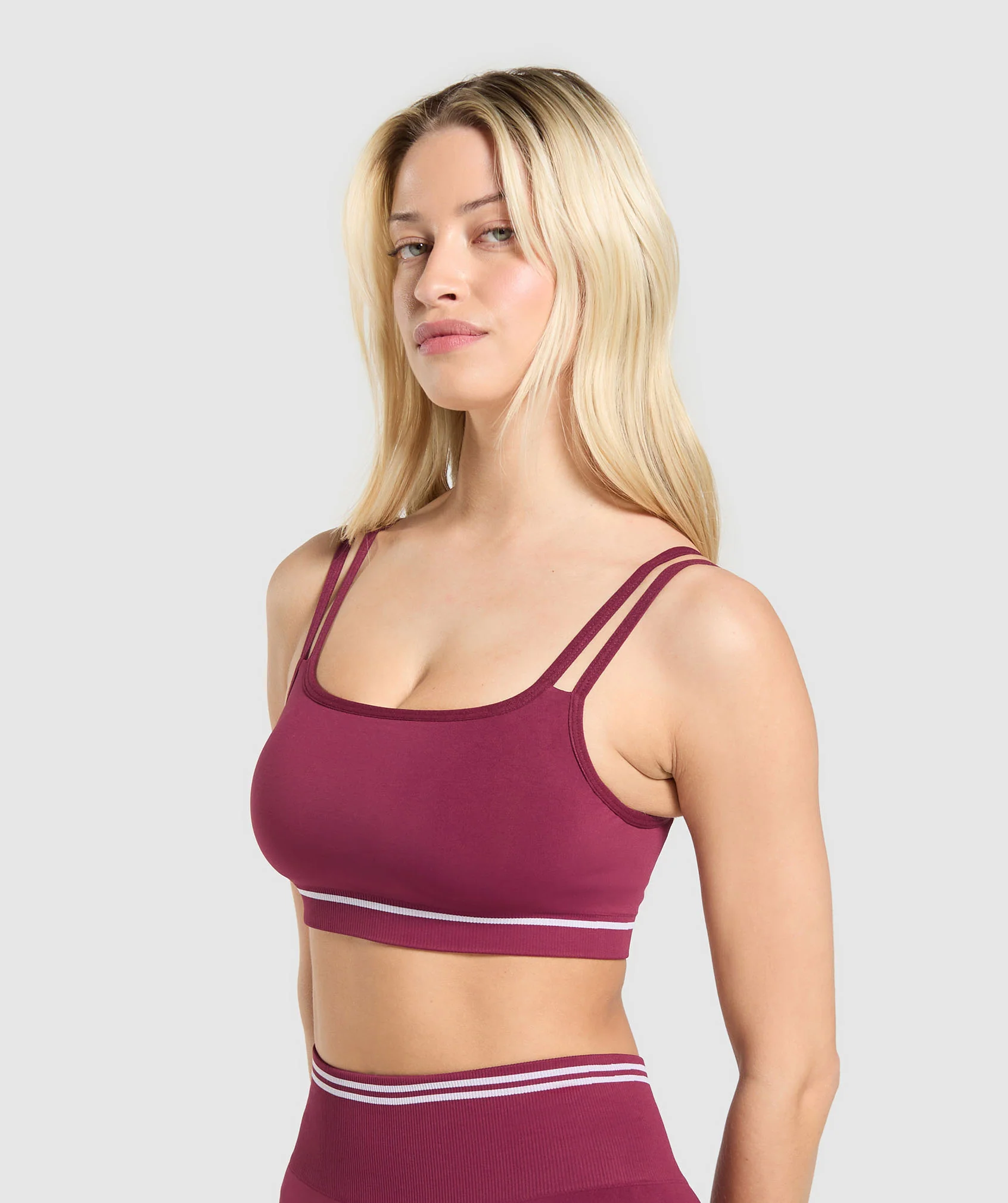 Gymshark Contrast Seamless Sports Bra - Strong Pink - Image 3