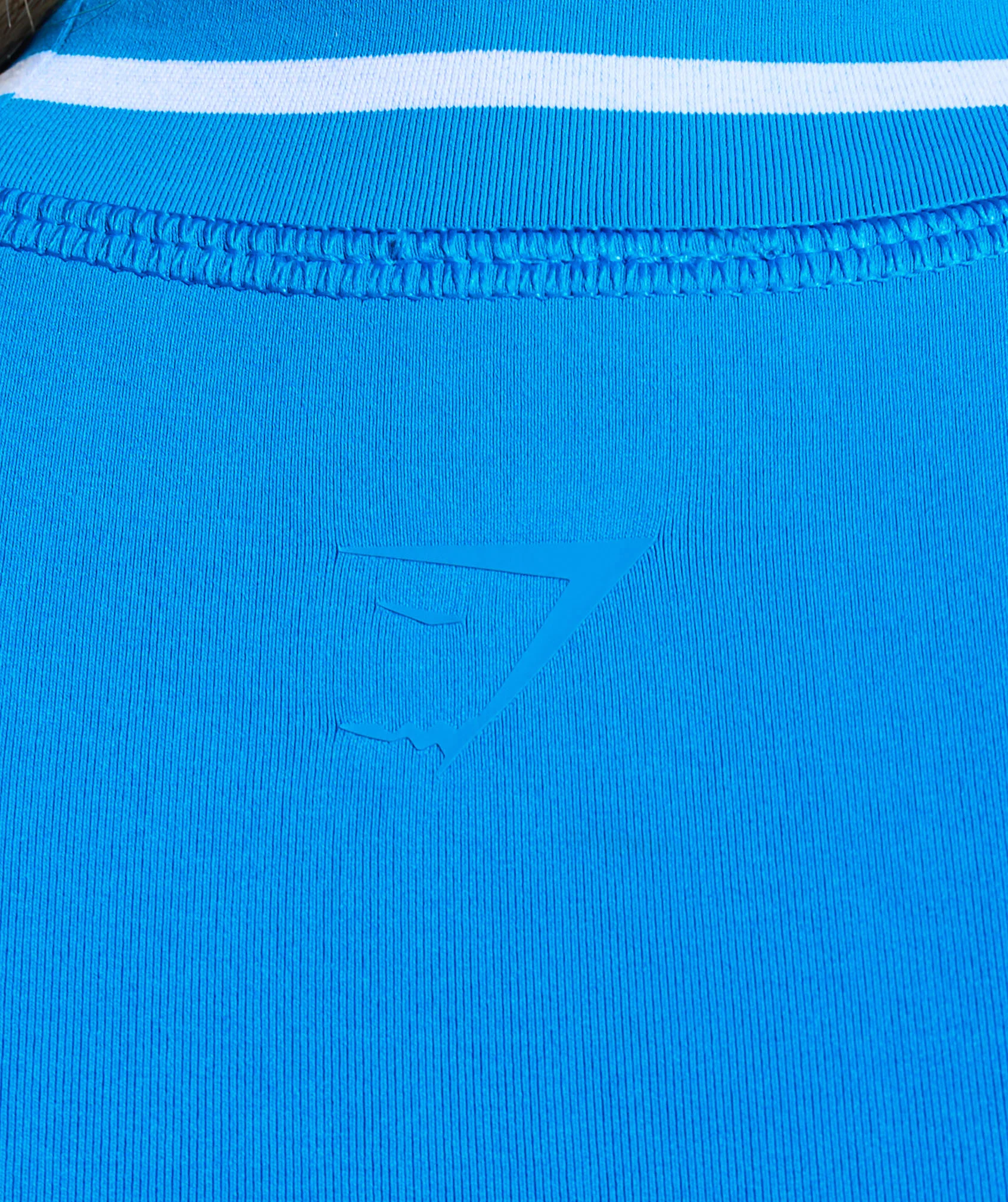 Gymshark Contrast Seamless Midi Tee - Barbell Blue - Image 4
