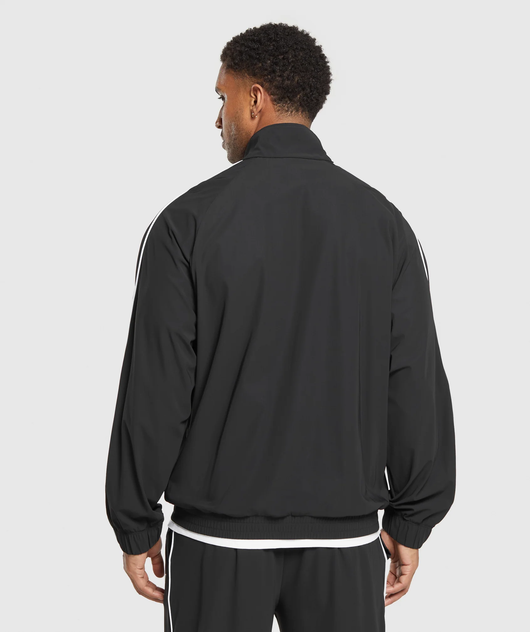 Gymshark Contrast Track Top - Black - Image 2