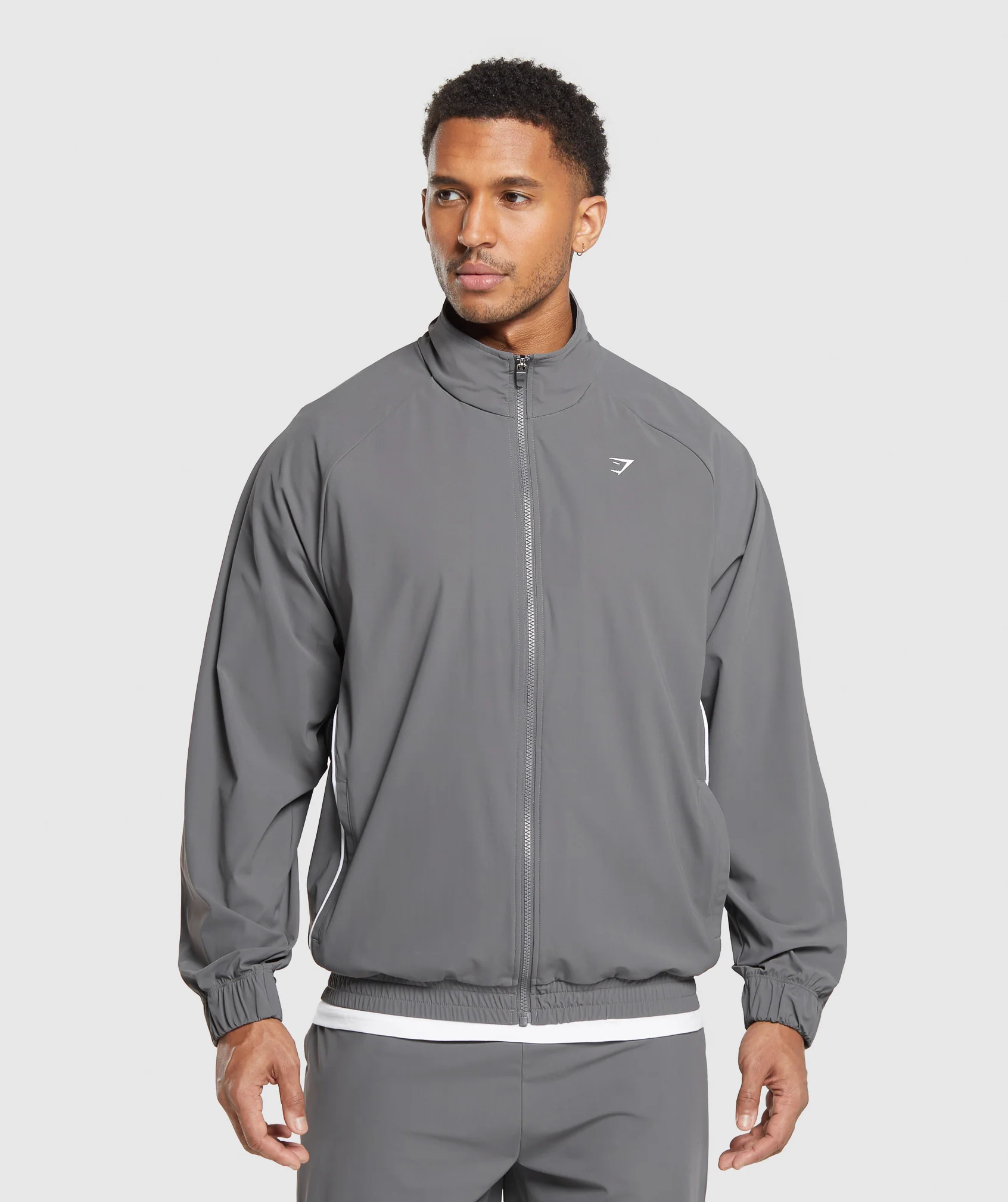 Gymshark Contrast Track Top - Pitch Grey