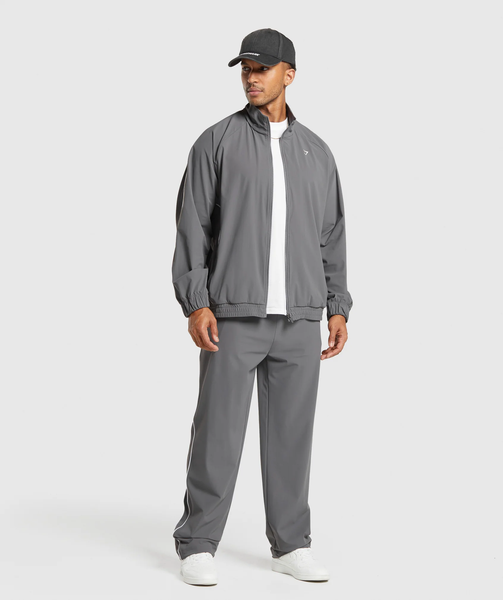 Gymshark Contrast Track Top - Pitch Grey - Image 3