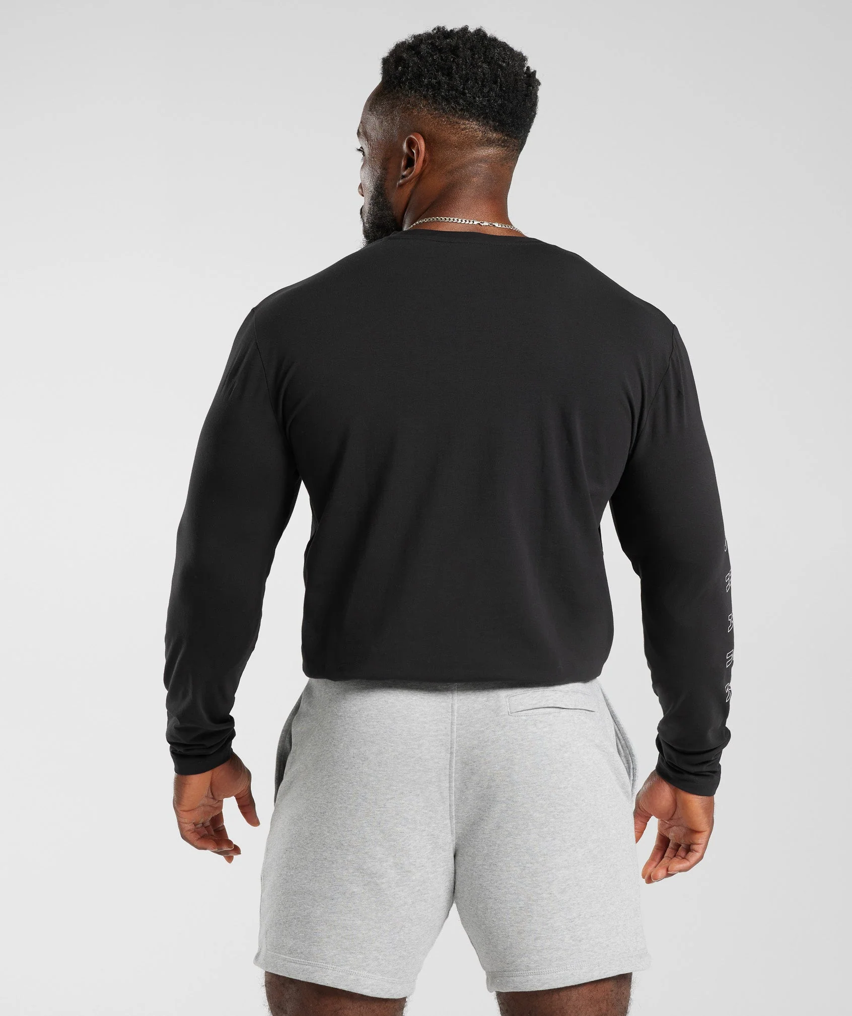 Gymshark Core Long Sleeve T-Shirt - Black - Image 2