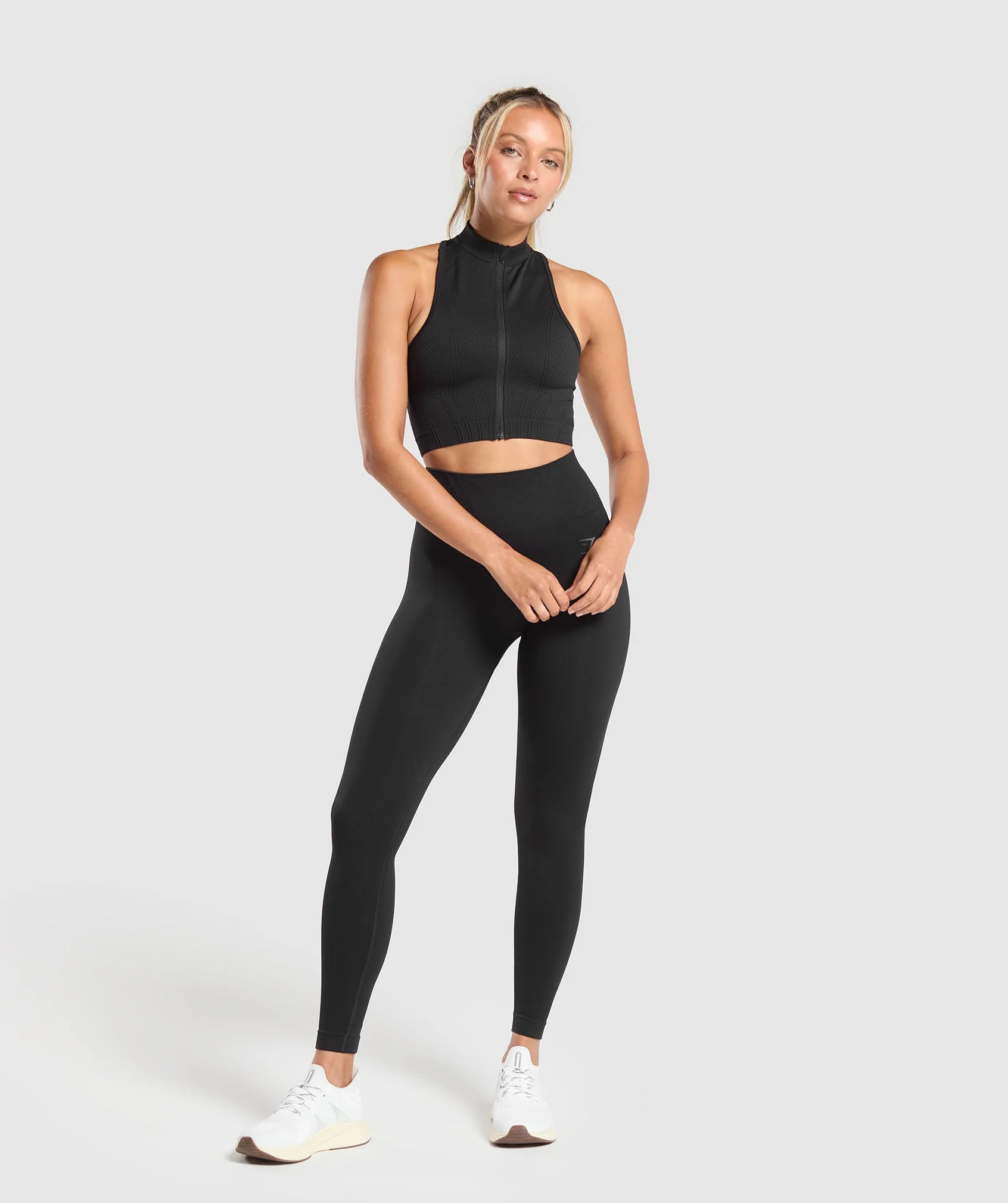 Gymshark Corset Seamless Leggings - Black - Image 4