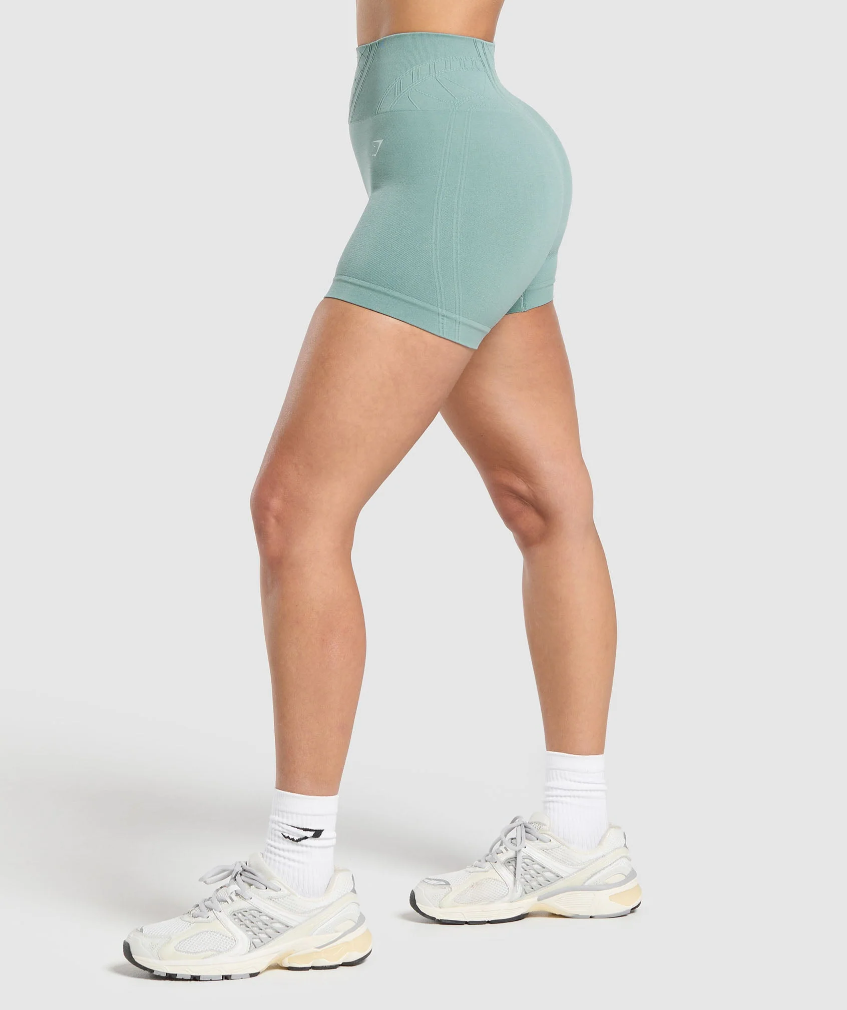 Gymshark Corset Seamless Shorts - Celeste Blue - Image 3