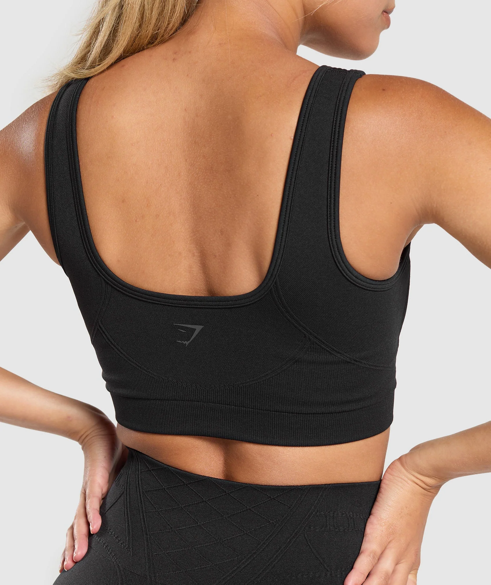 Gymshark Corset Seamless Sports Bra - Black - Image 6
