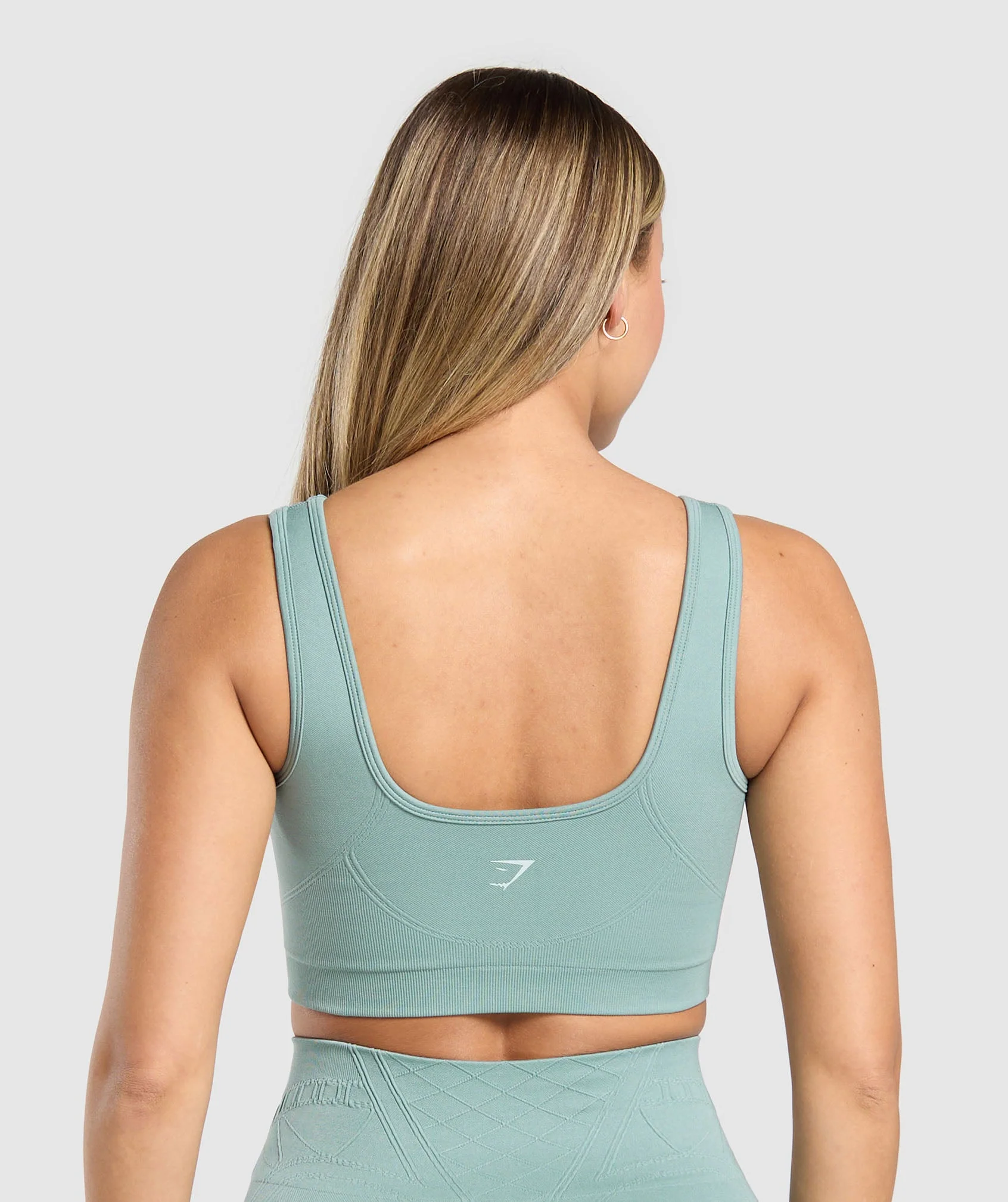 Gymshark Corset Seamless Sports Bra - Celeste Blue - Image 2