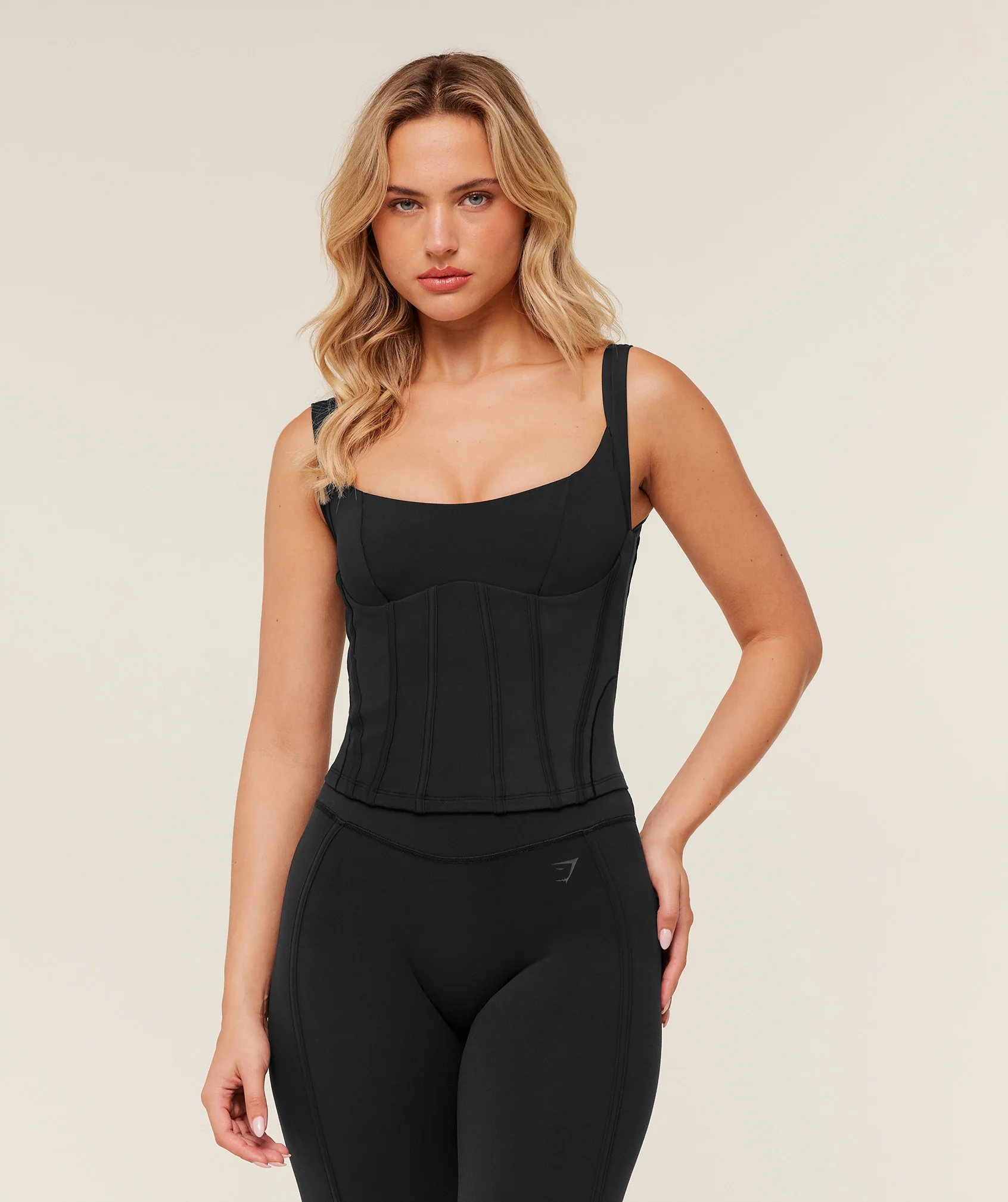 Gymshark Corset Tank Top - GS Black