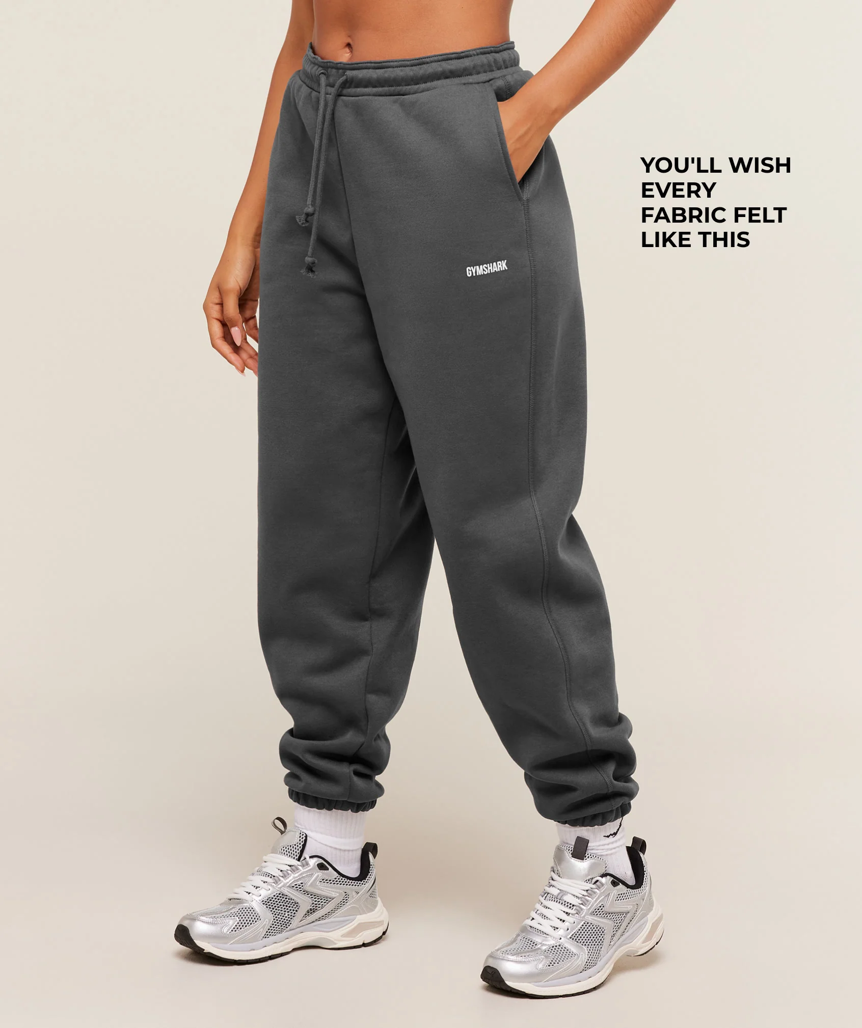 Gymshark Cosy Luxe Cuffed Joggers - Grey - Image 2