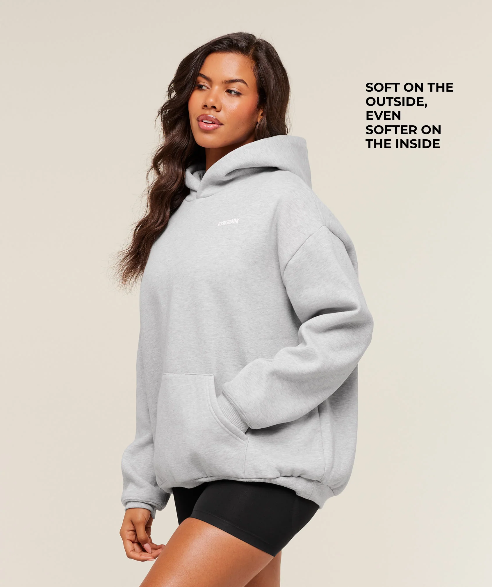 Gymshark Cosy Luxe Hoodie - Soft Grey Marl - Image 2