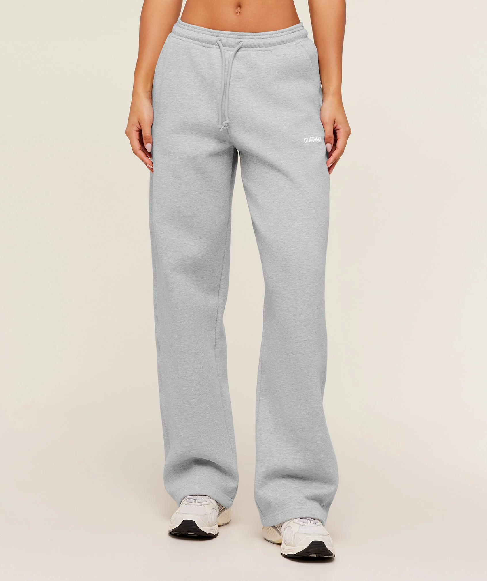 Gymshark Cosy Luxe Straight Leg Tall Joggers - Bros Soft Grey Marl