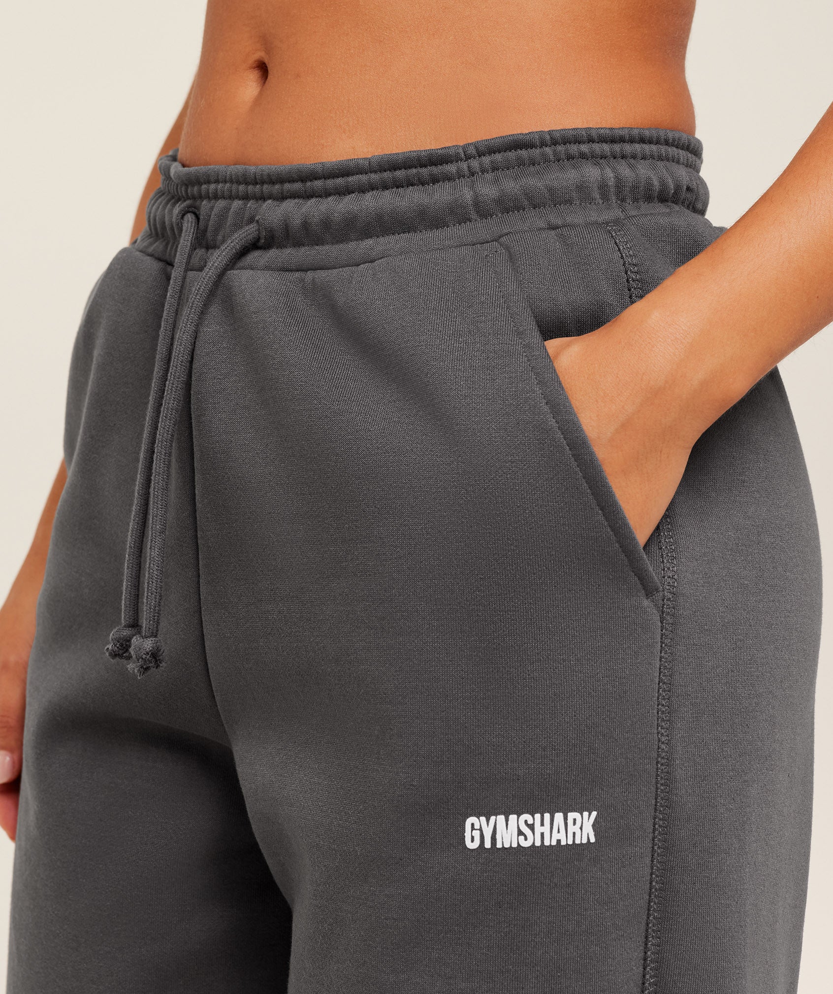 Gymshark Cosy Luxe Straight Leg Short Joggers - Grey - Image 5