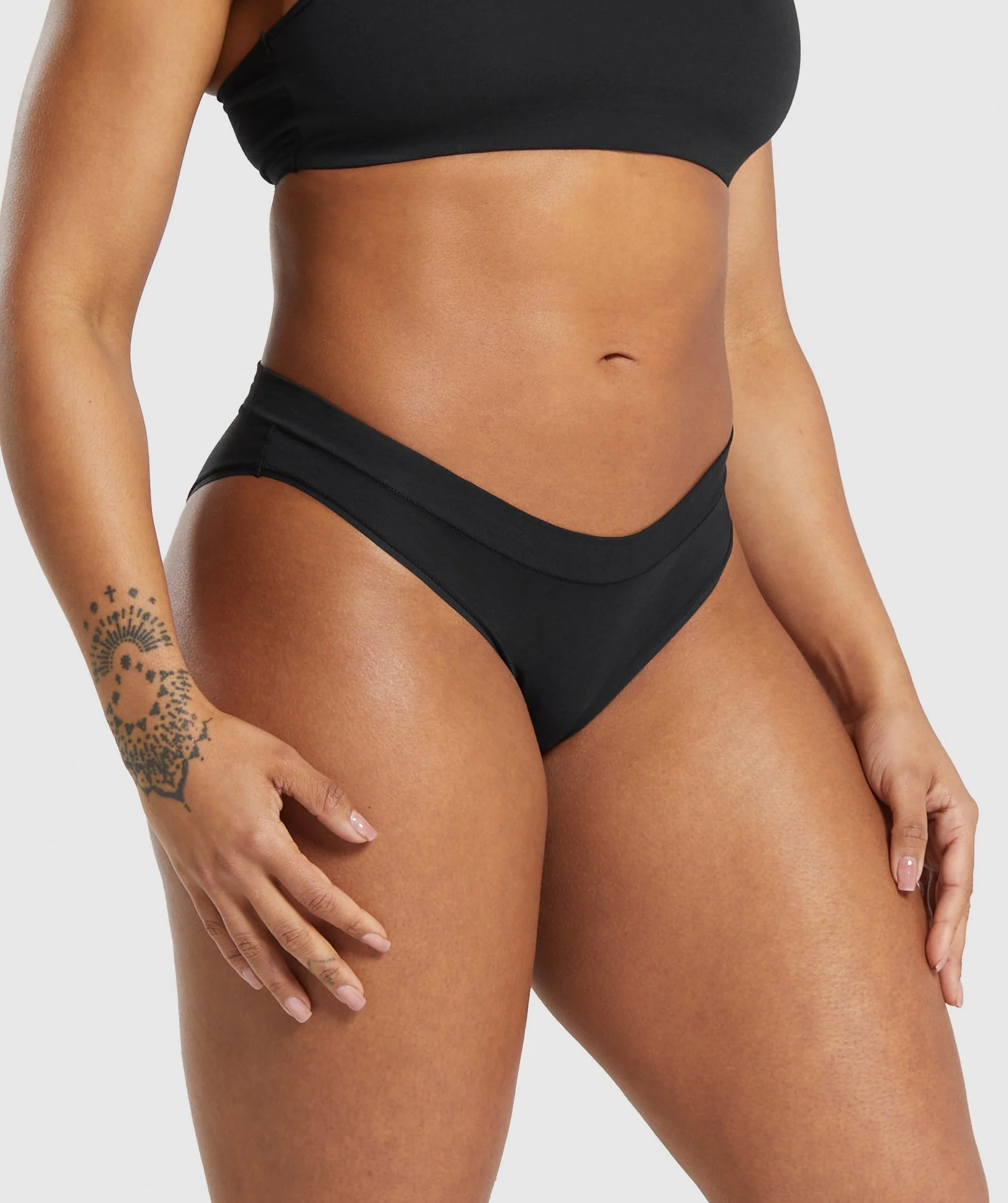 Gymshark Cotton Brief - Black - Image 3