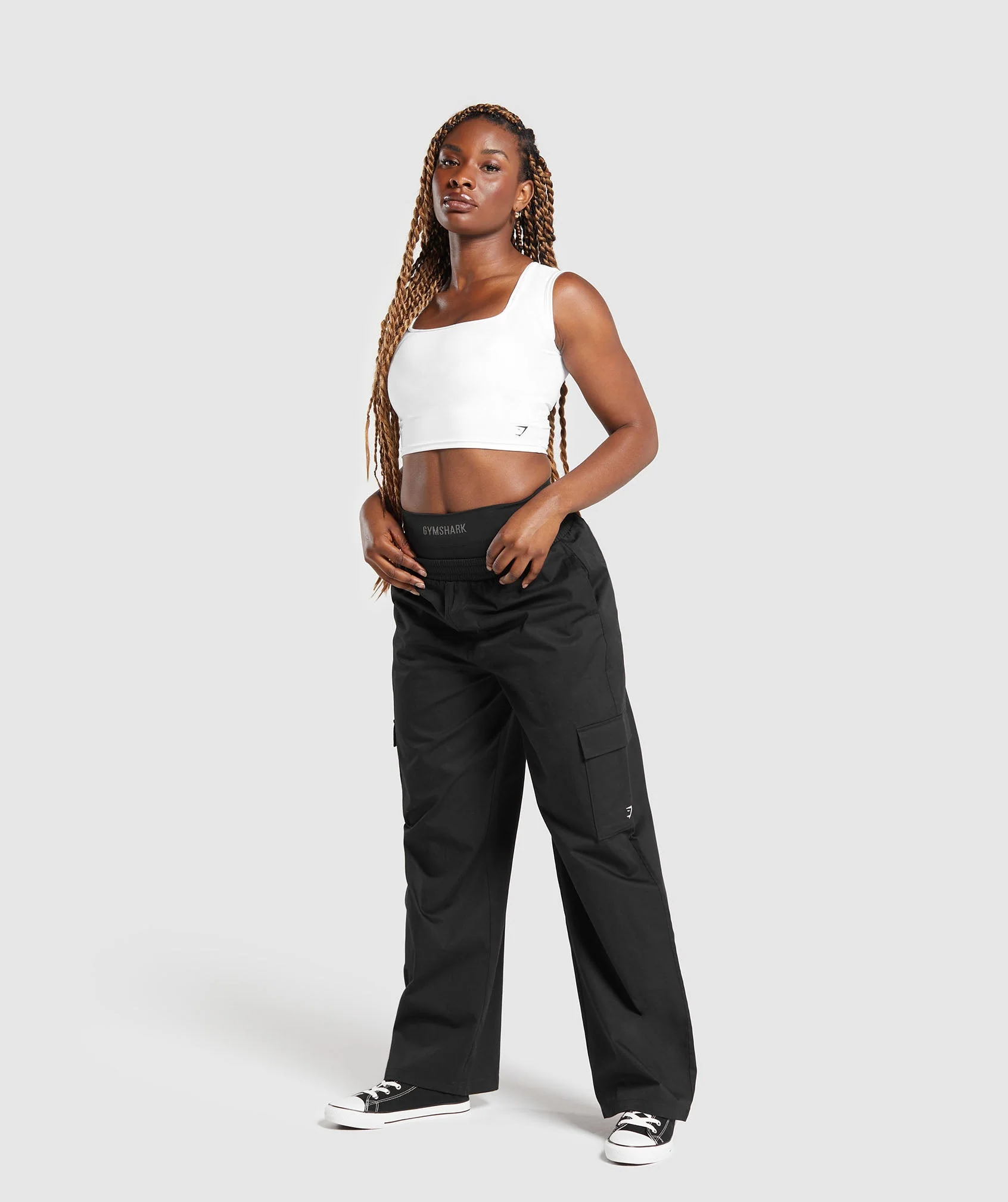 Gymshark Cotton Cargo Pants - Black - Image 4